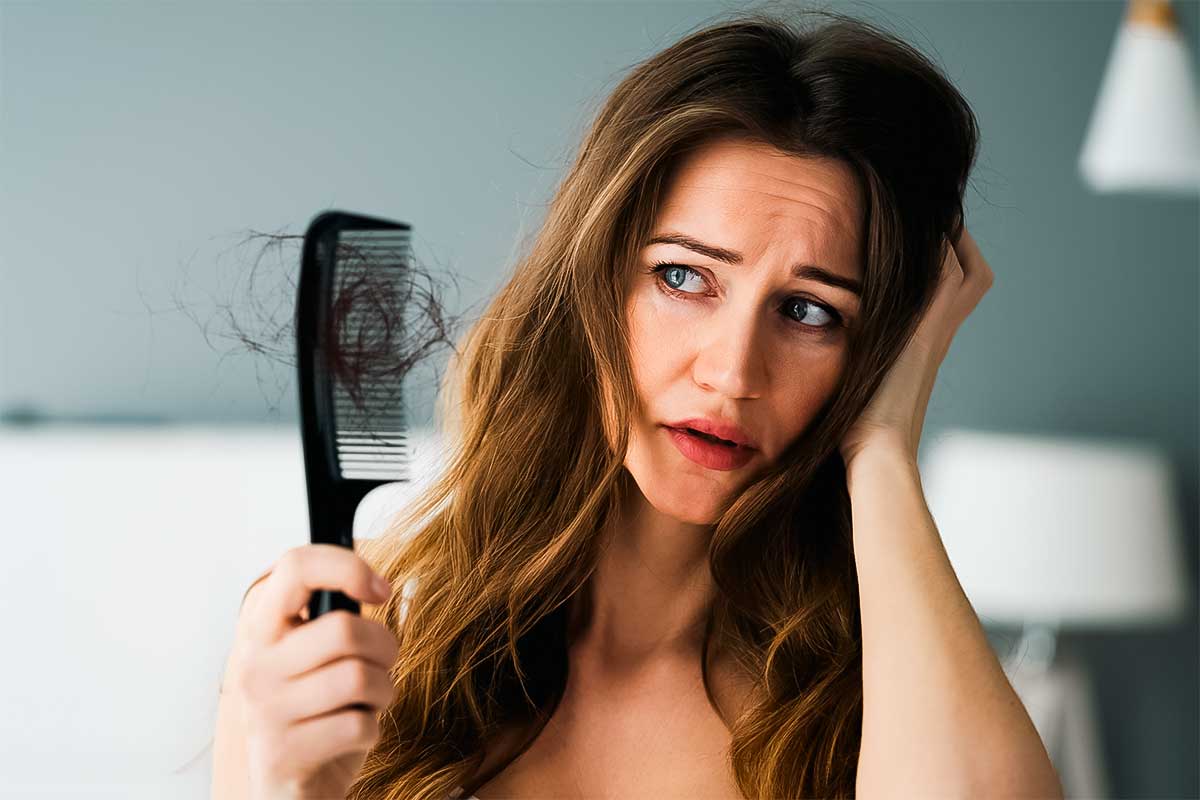 Normal daily hair shedding
