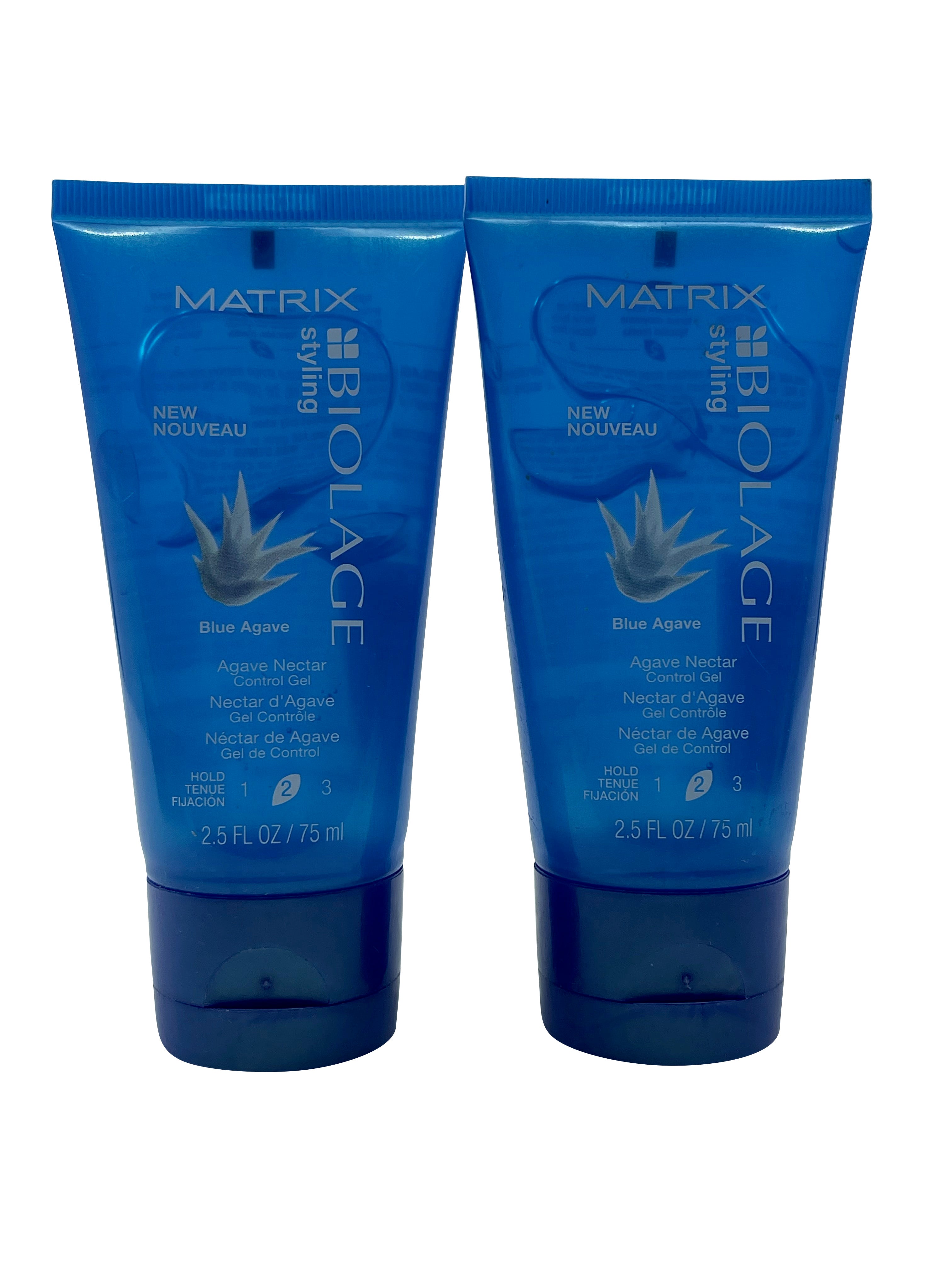Matrix Biolage Blue Agave Nectar Control Gel Hold Level 2 2.5 OZ Set of 2
