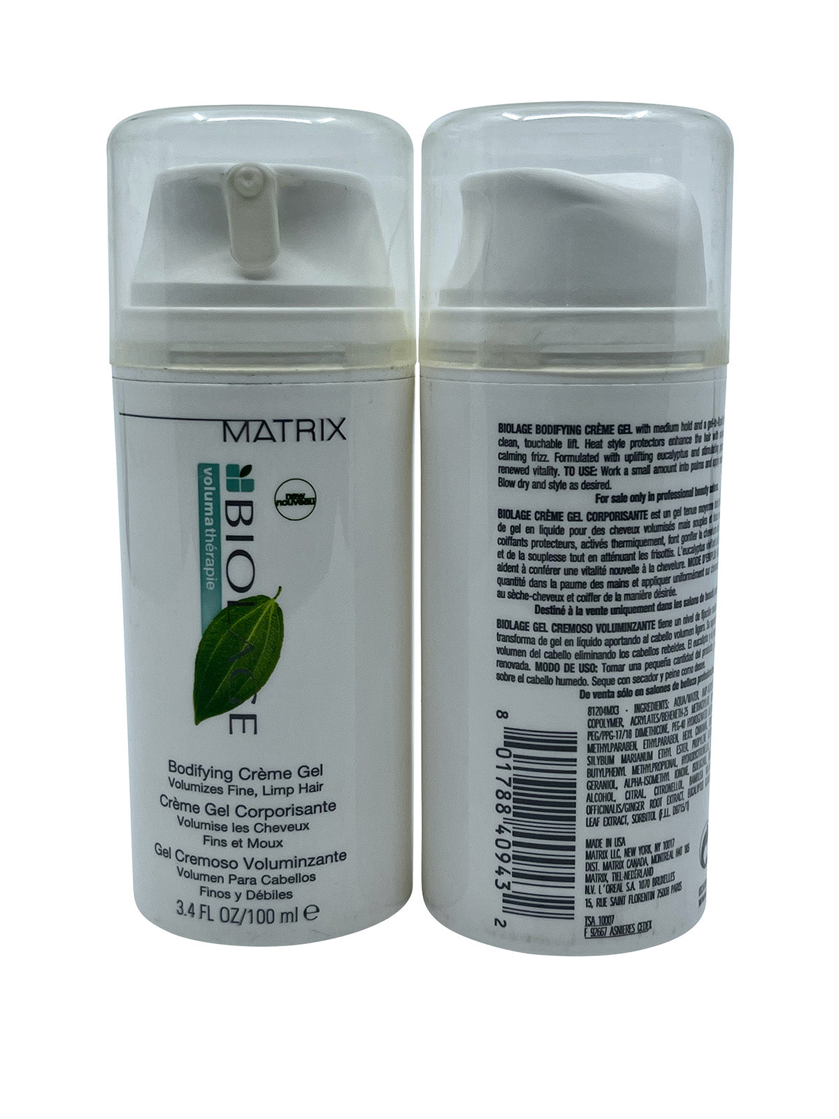 Matrix Biolage Bodifying Cr�me Gel Fine & Limp Hair 3.4 OZ Set of 2
