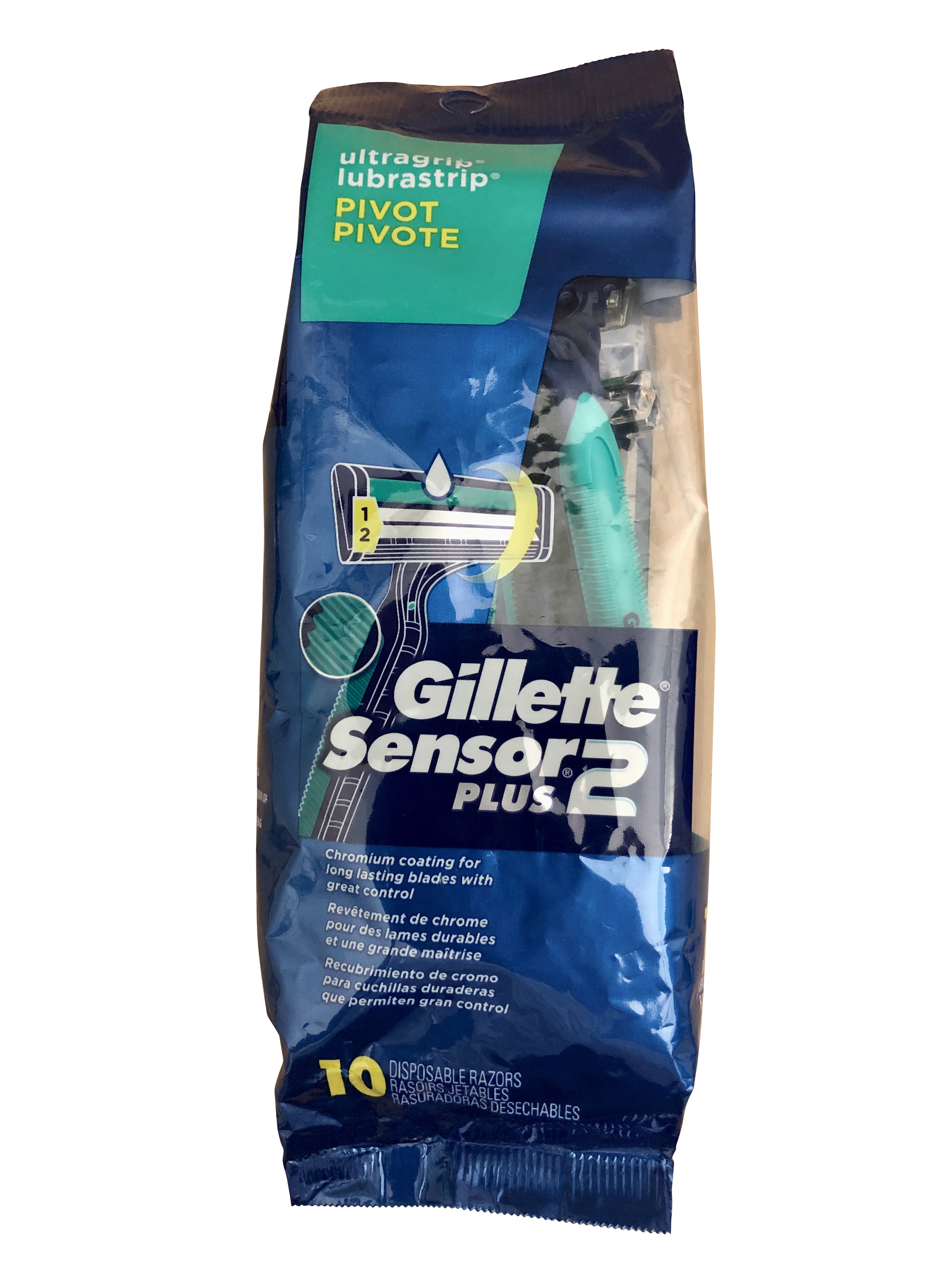 Gilette Sensor 2 Plus Lubrastrip 10 Ct