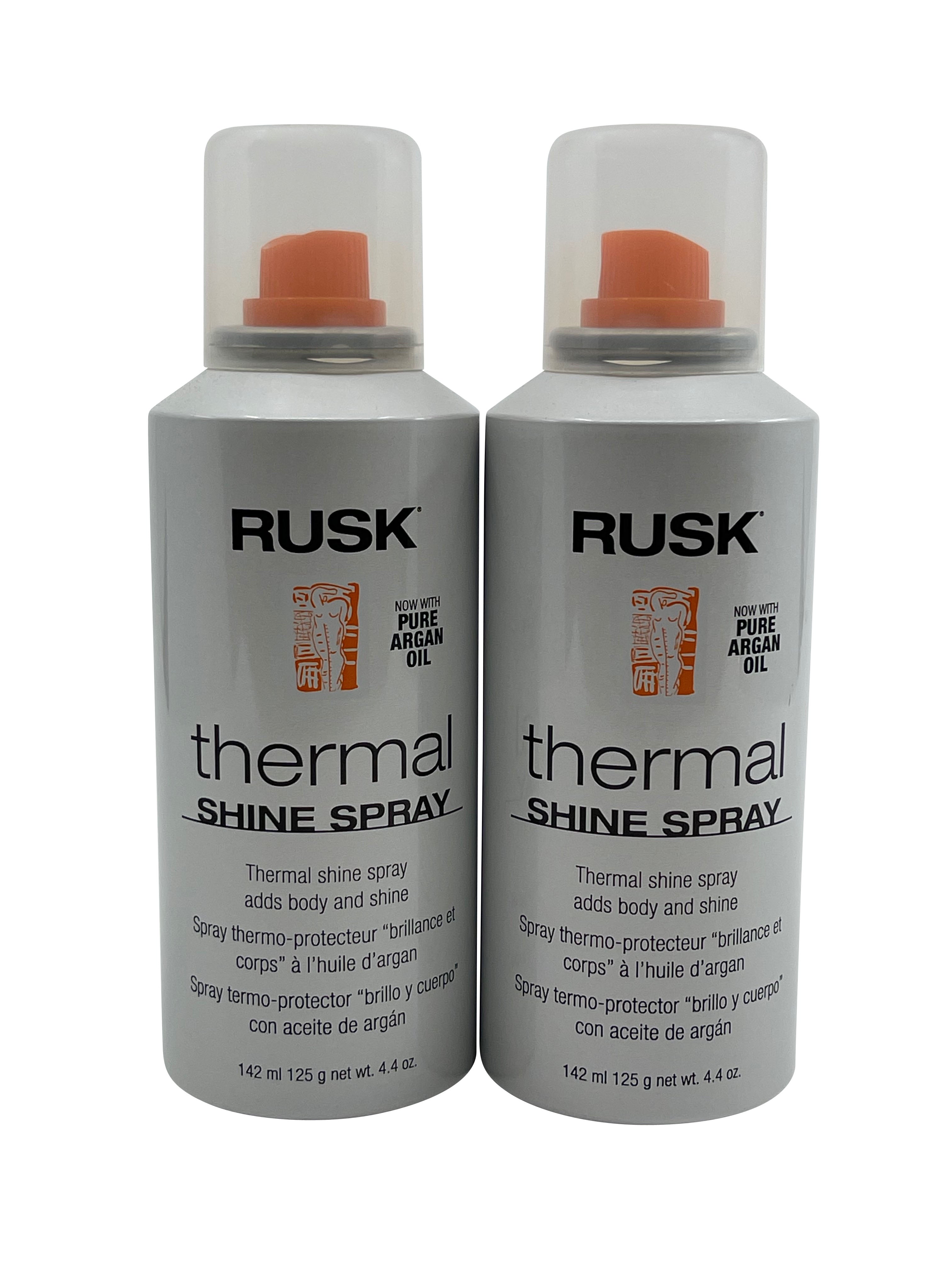 Rusk Thermal Shine Spray Argan Oil Body & Shine 4.4 OZ(Pack of 2)