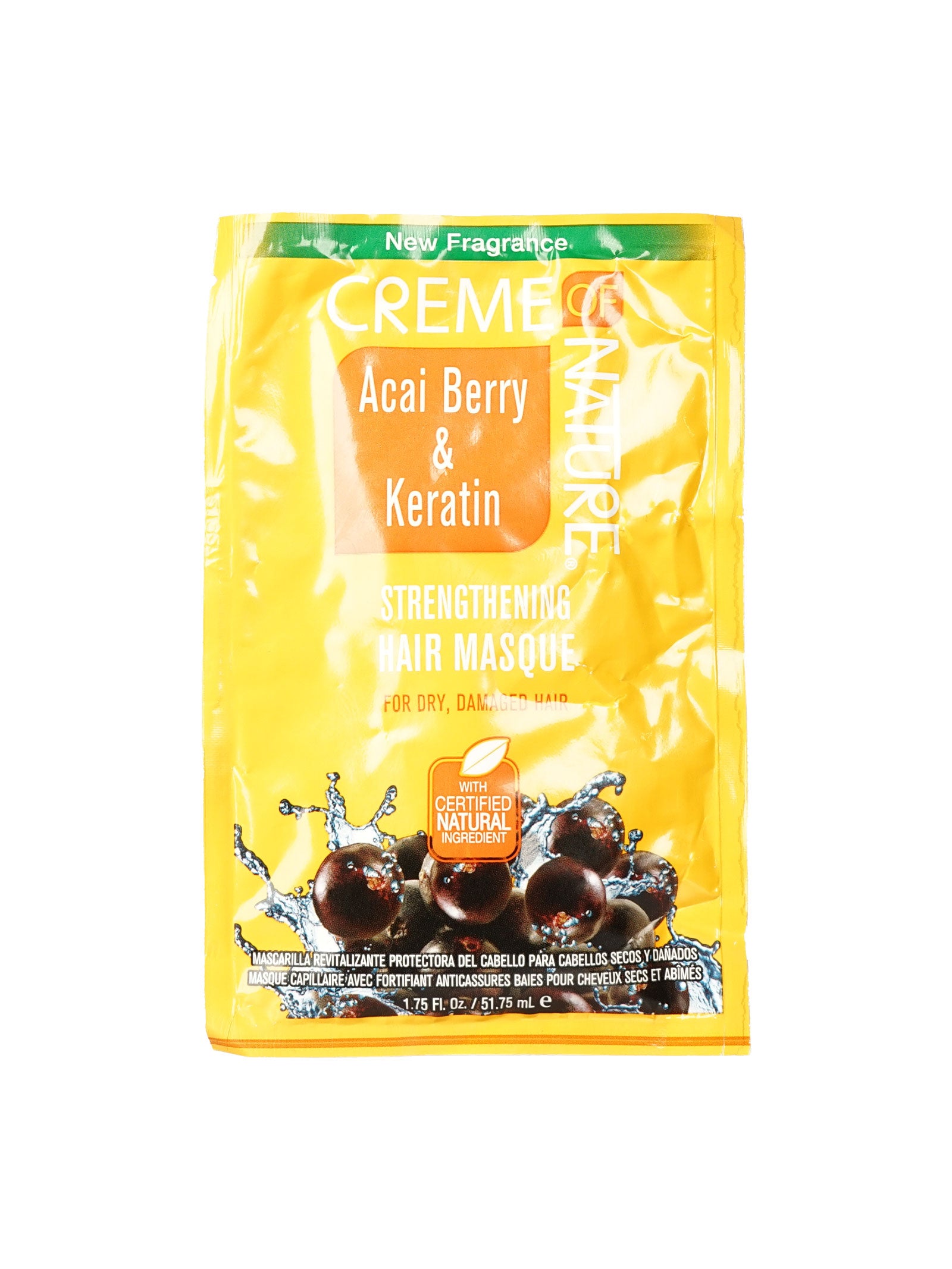 Creme of Nature Acai Berry & Keratin Strengthening Hair Mask 1.75 OZ