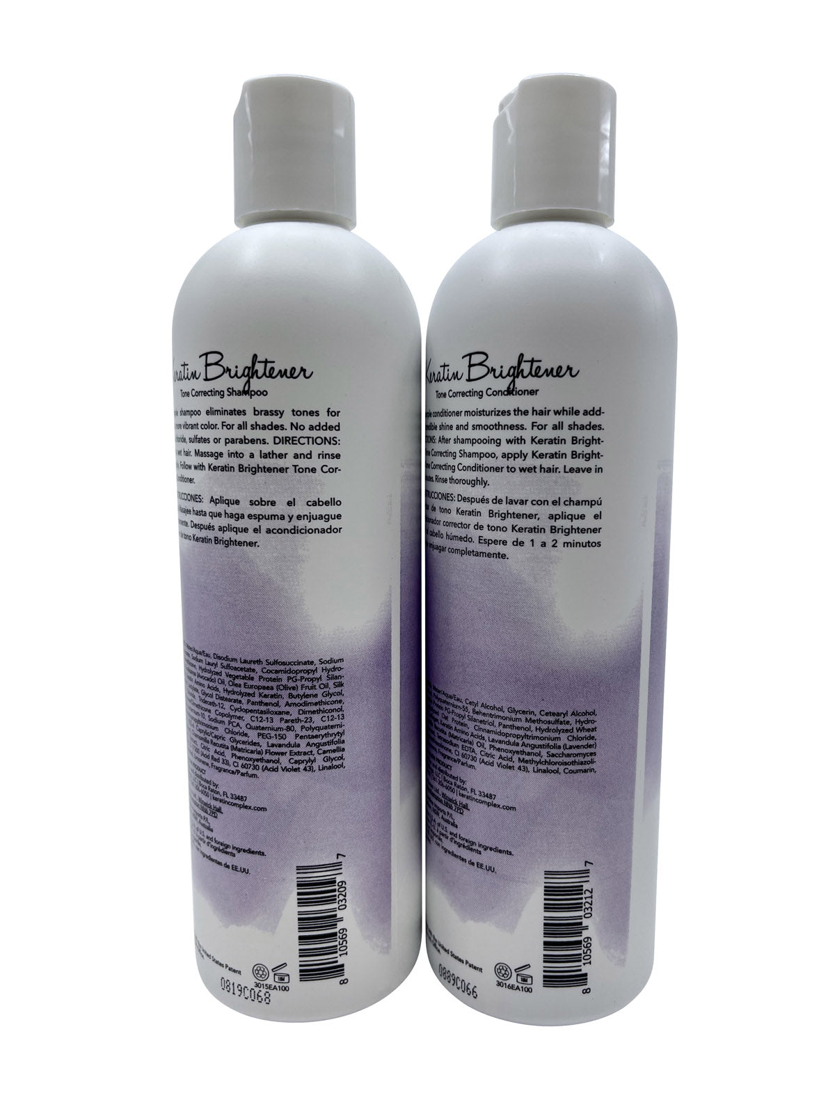 Keratin Perfect Keratin Brightener Tone Correcting Shampoo & Conditioner 12 OZ