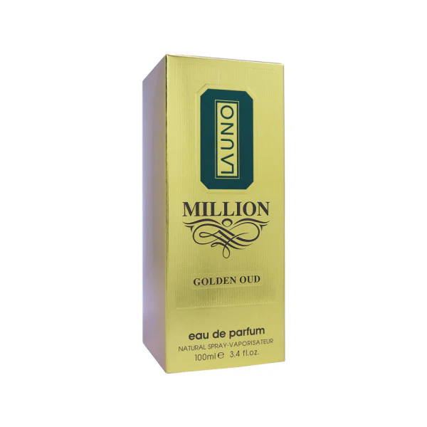 La Uno Million Golden Oud by Fragrance World – EDP 3.4 fl oz / 100 ml