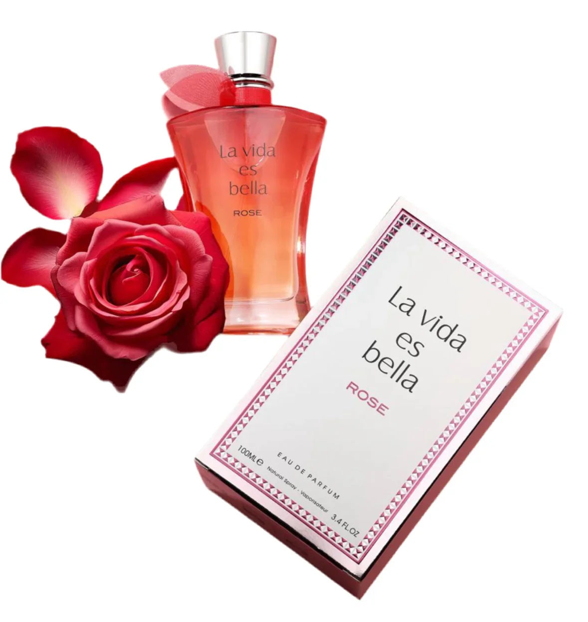 La Vida es Bella Rose by Fragrance World – EDP 3.4 fl oz / 100 ml