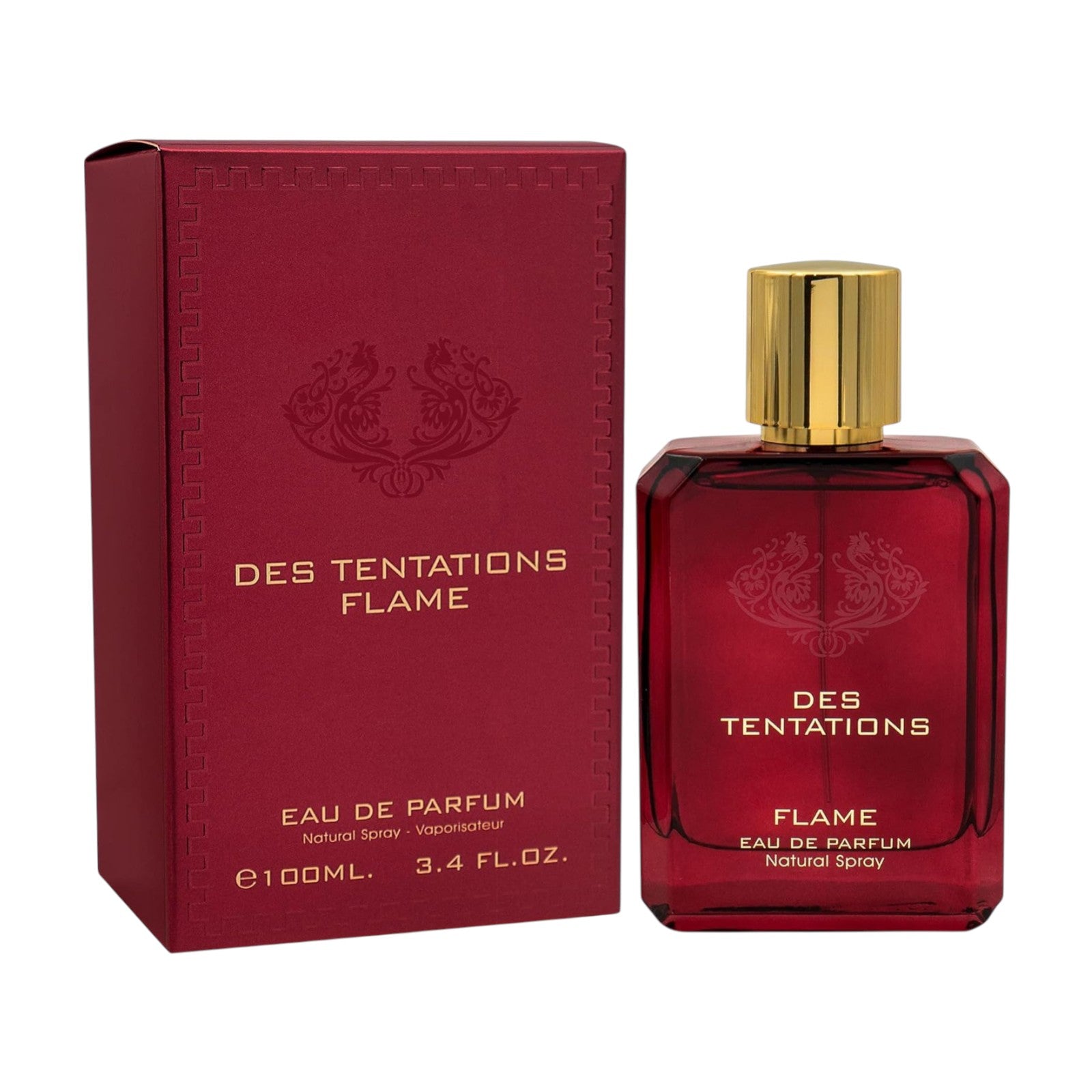 Des Tentations Flame by Fragrance World – EDP 3.4 fl oz / 100 ml