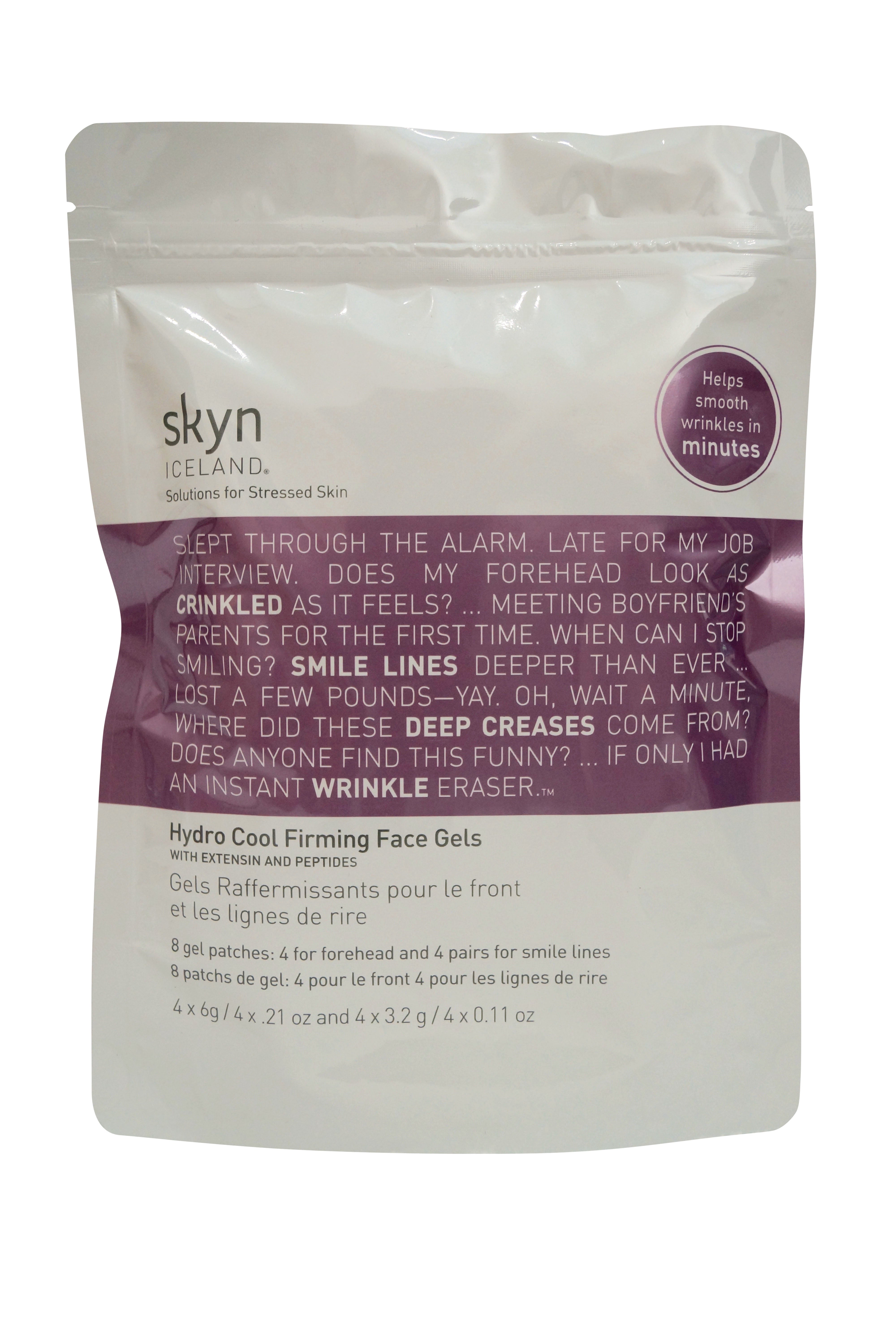skyn Iceland Hydro Cool Firming face Gels, 4 x 0.11 Oz
