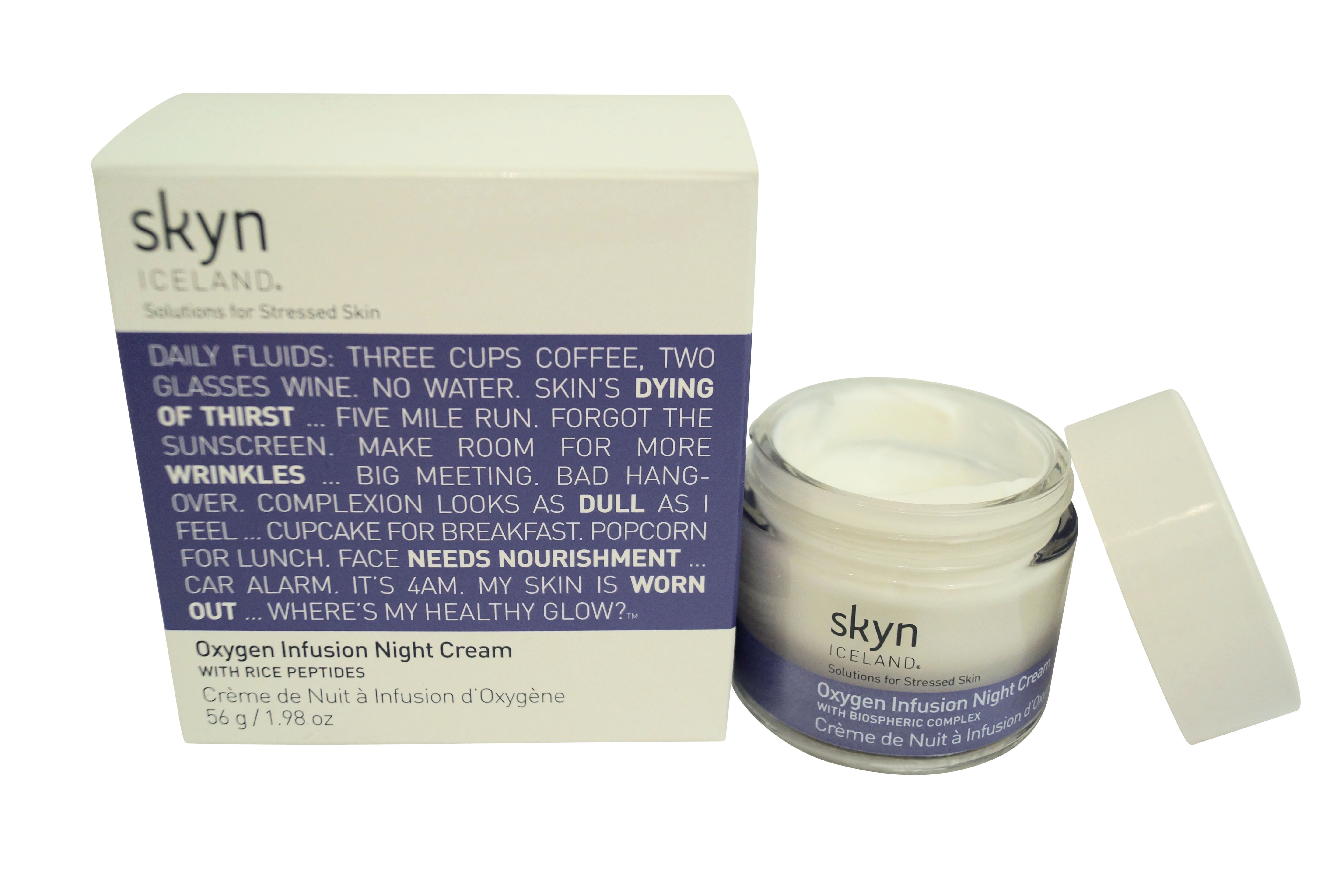 skyn Iceland Oxygen Infusion Night Cream, 1.98 Oz