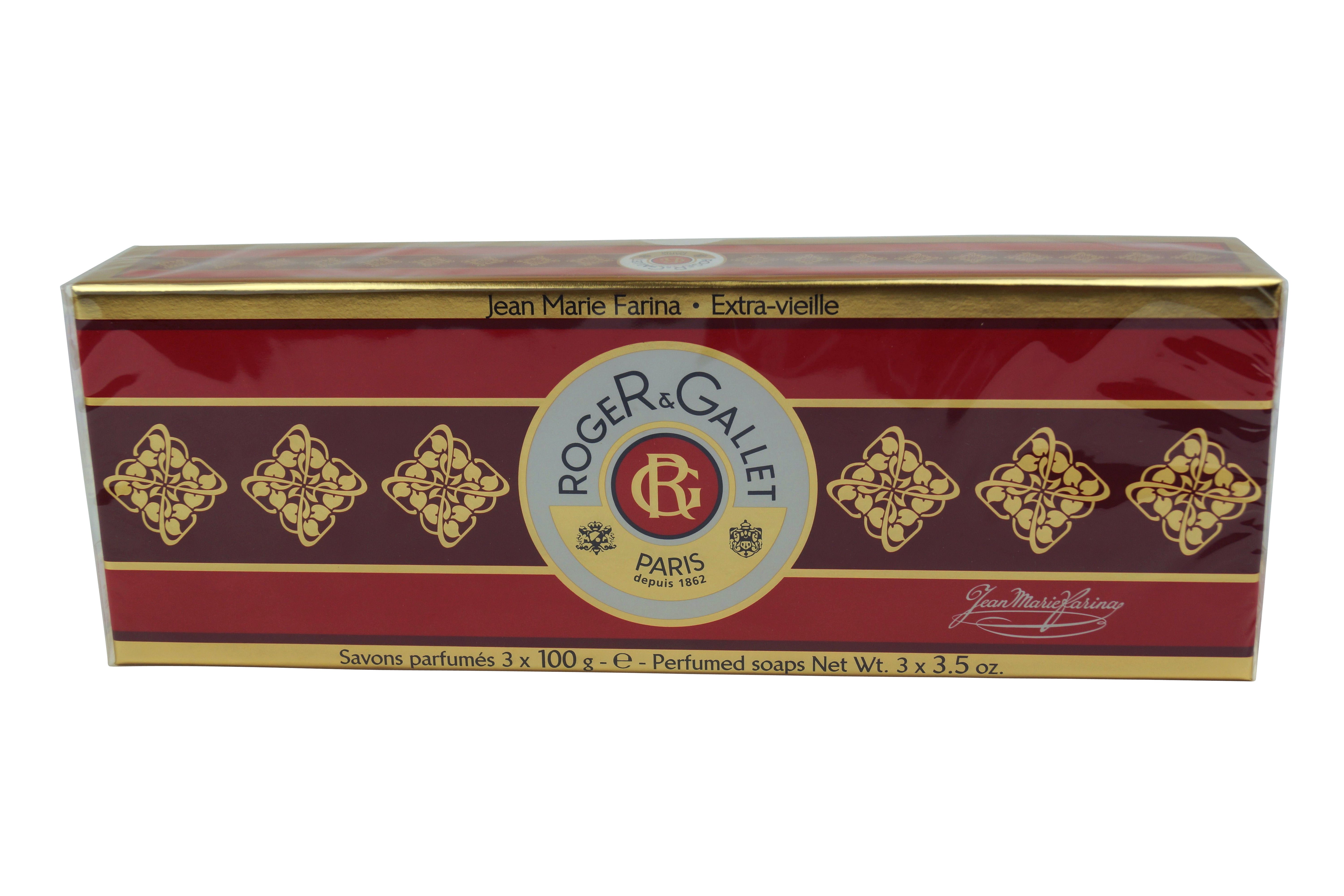 Roger Gallet Xtra Vieille Jean Marie Farina Men & Women Soaps 3 bars 3.5 oz ea