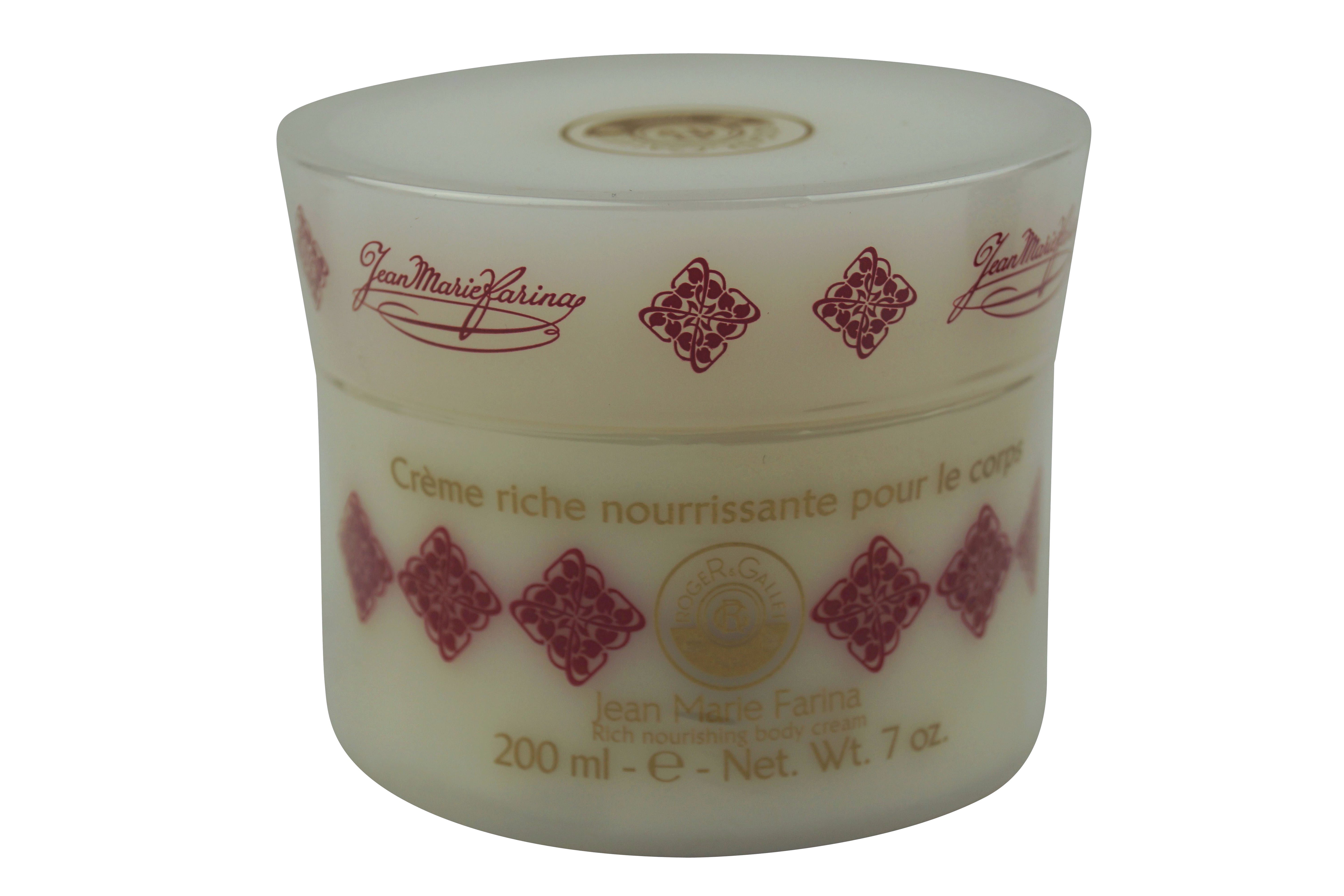 Roger & Gallet Jean Marie Farina Rich Nourishing Body Cream 200ml 7oz