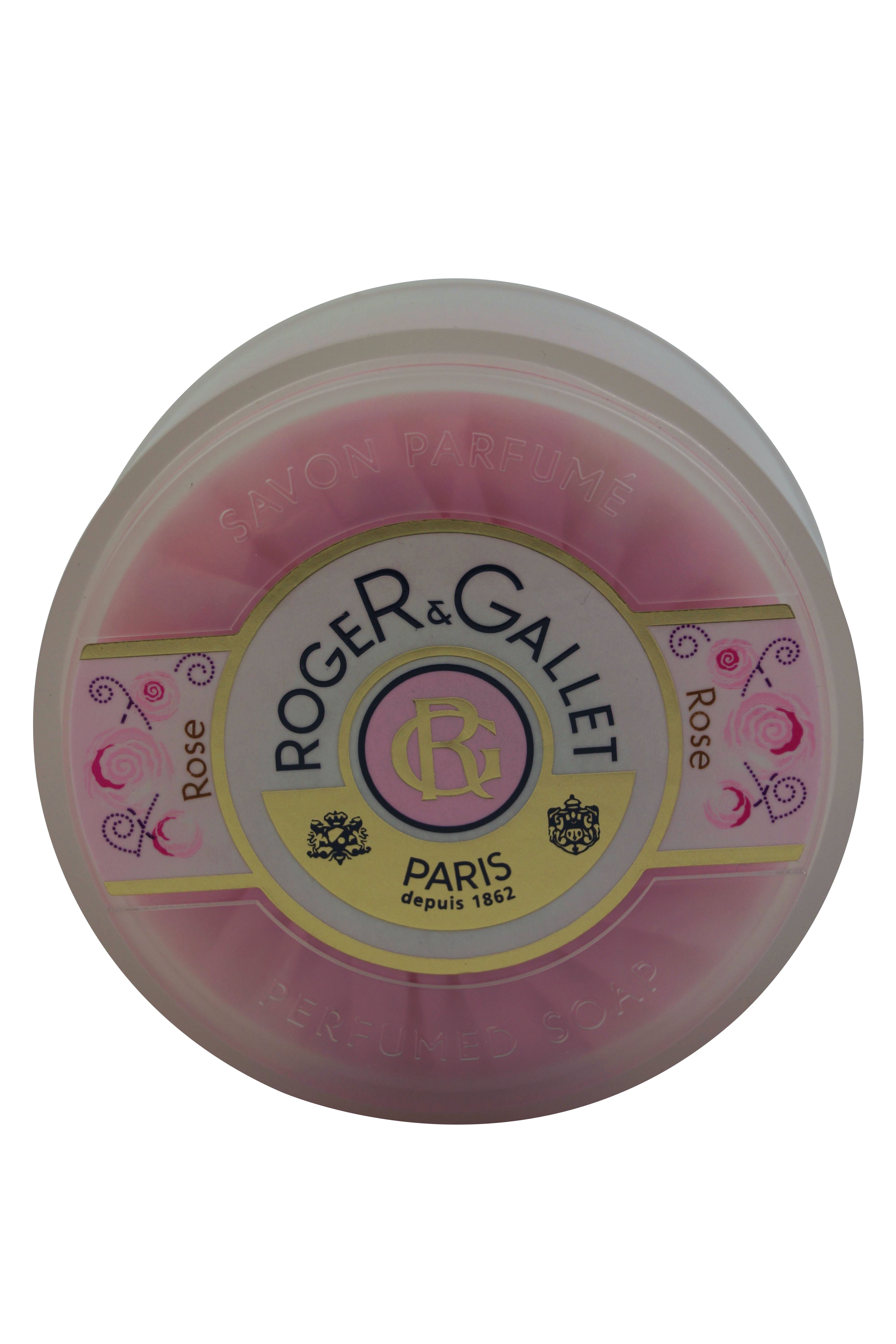 Roger & Gallet 3.5 oz Rose Gentle Perfumed Soap with Dish