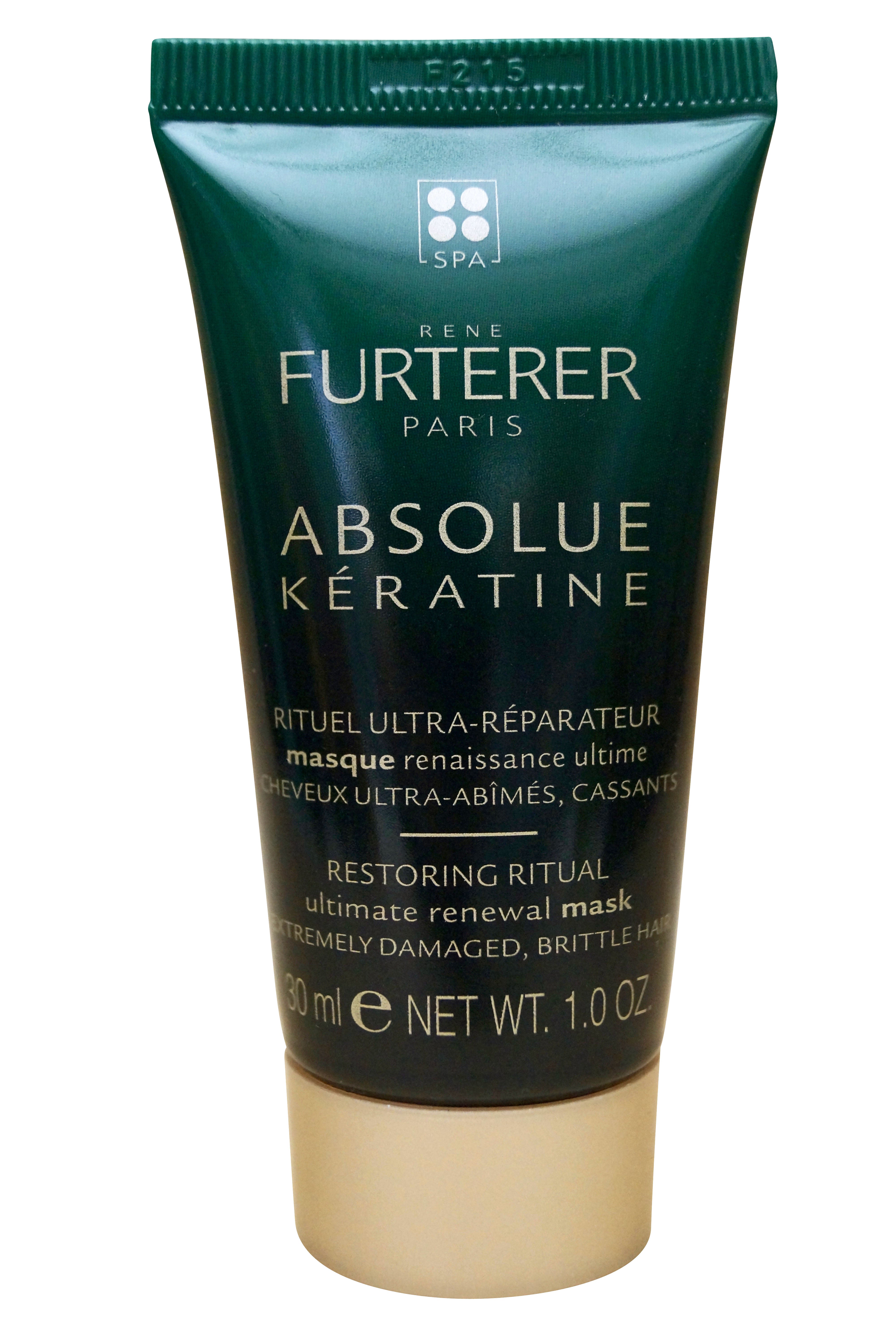 Rene Furterer Absolue Keratine Ultimate Renewal Mask Damaged Brittle Hair 1.0 OZ