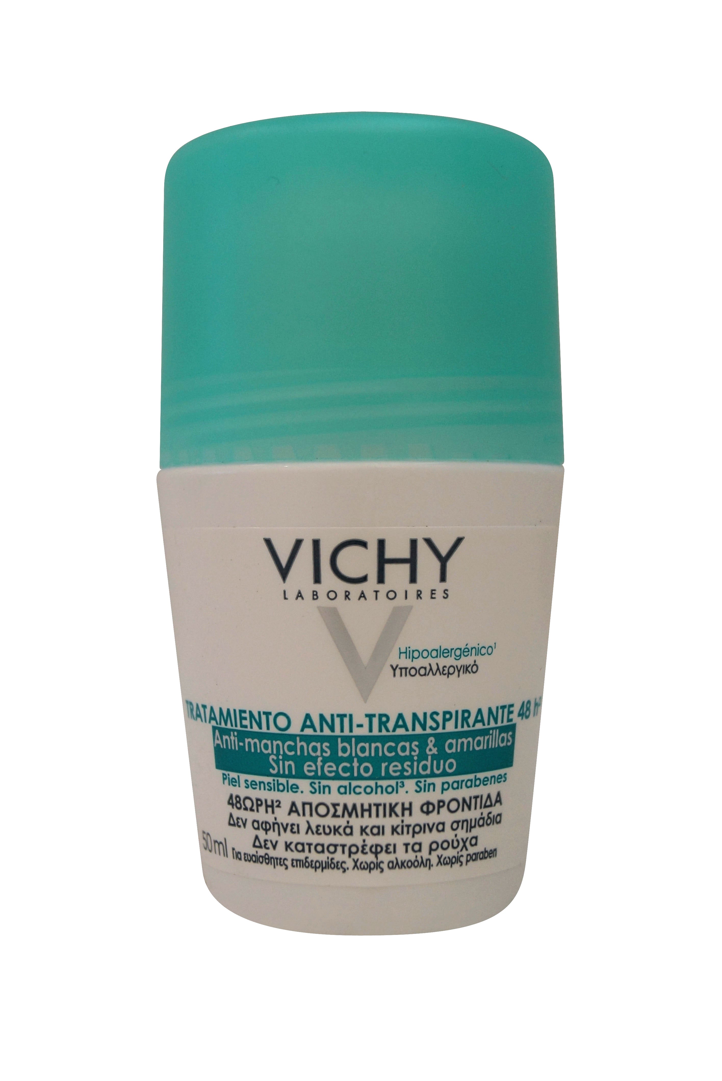 Vichy 48 Hour Roll-On Antiperspirant Anti-Residue 50 ml