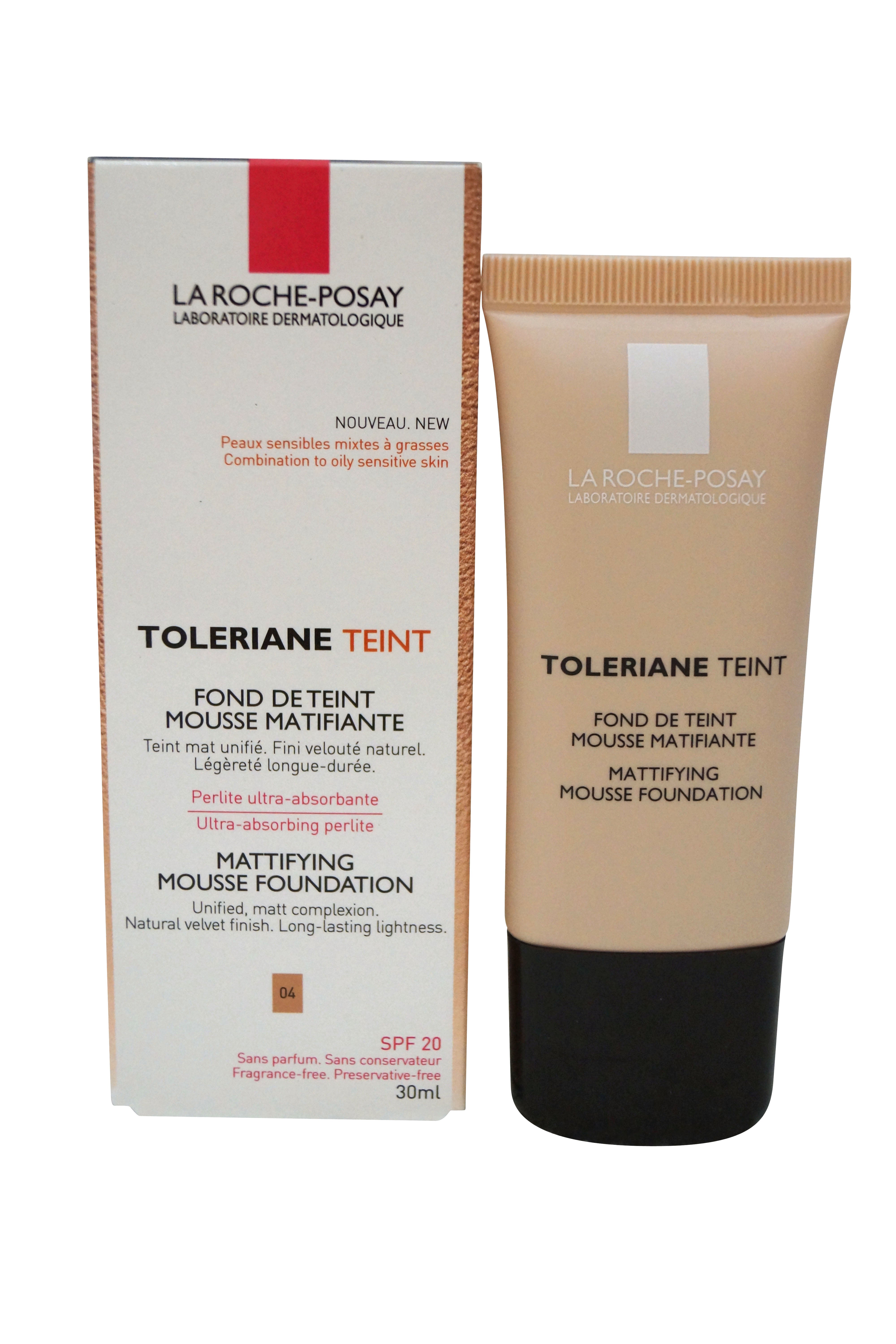 La Roche-Posay Toleriane Mattifying Mousse Foundation Golden Beige 04 30 ml