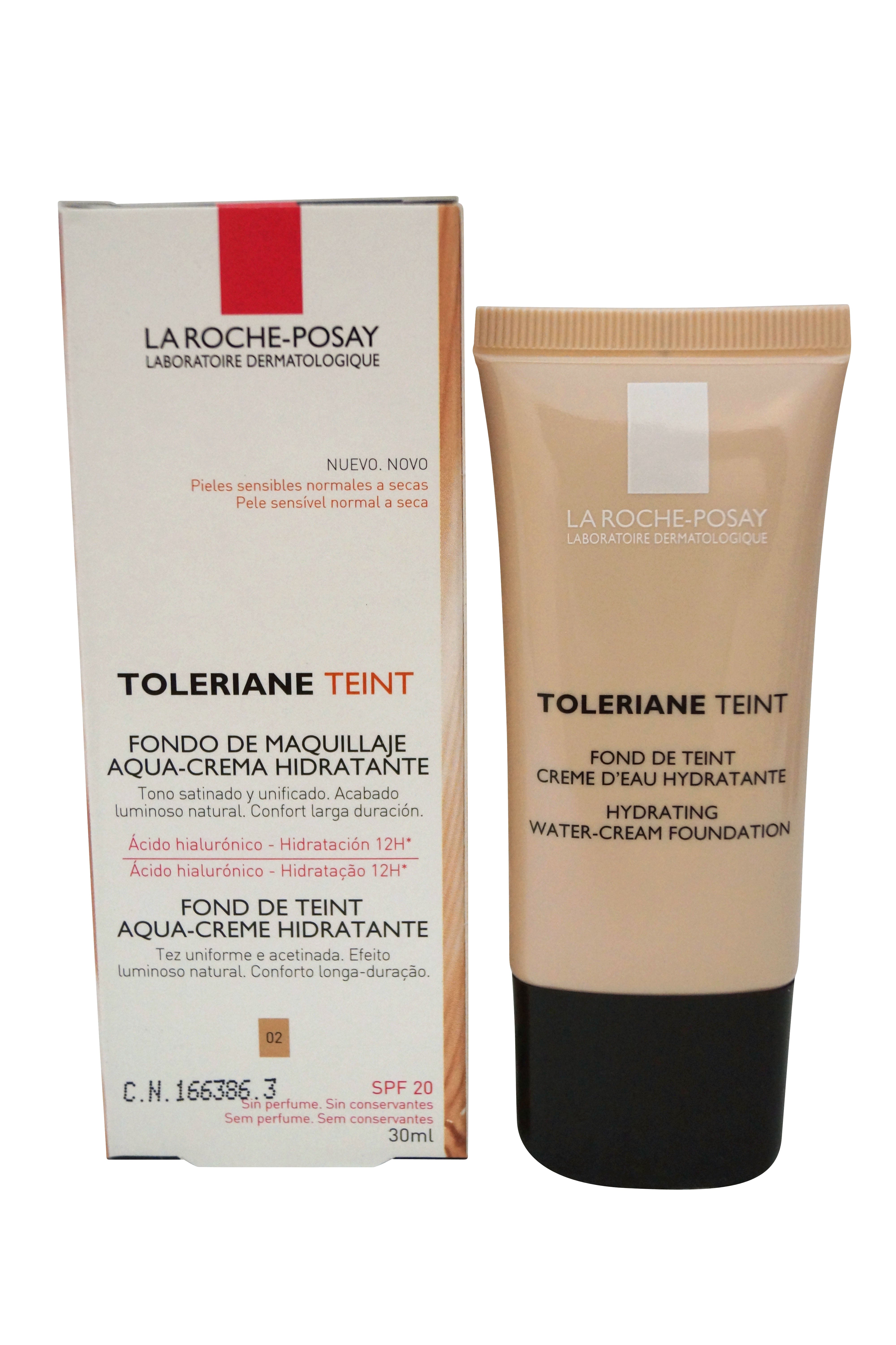 La Roche-Posay Toleraine Hydrating Water-Cream Foundation Light Biege 02 30 ml