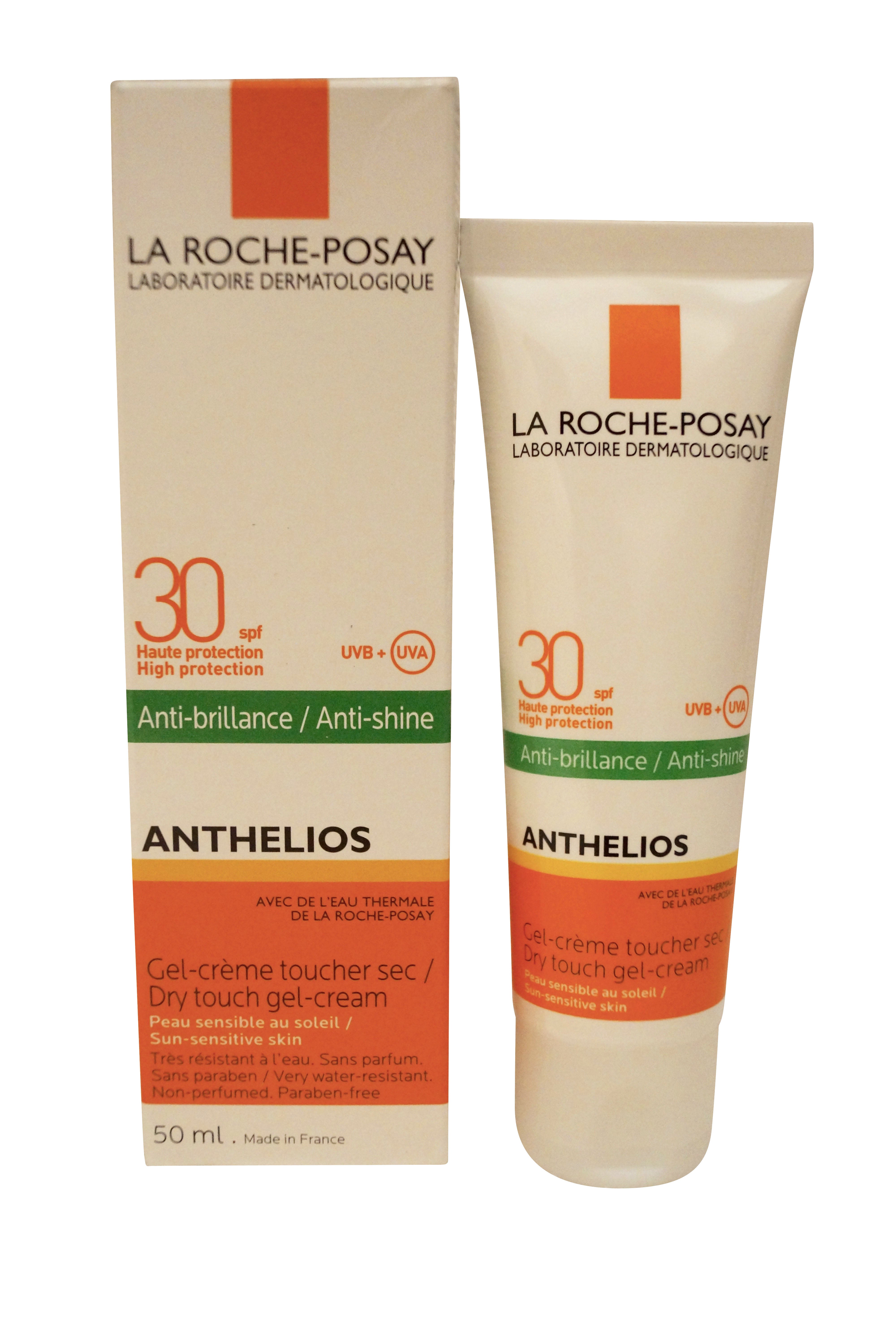 La Roche-Posay Anthelios Anti-Shine SPF 30 Dry Touch Gel Cream for Sun-Sensitive Skin 50 ml
