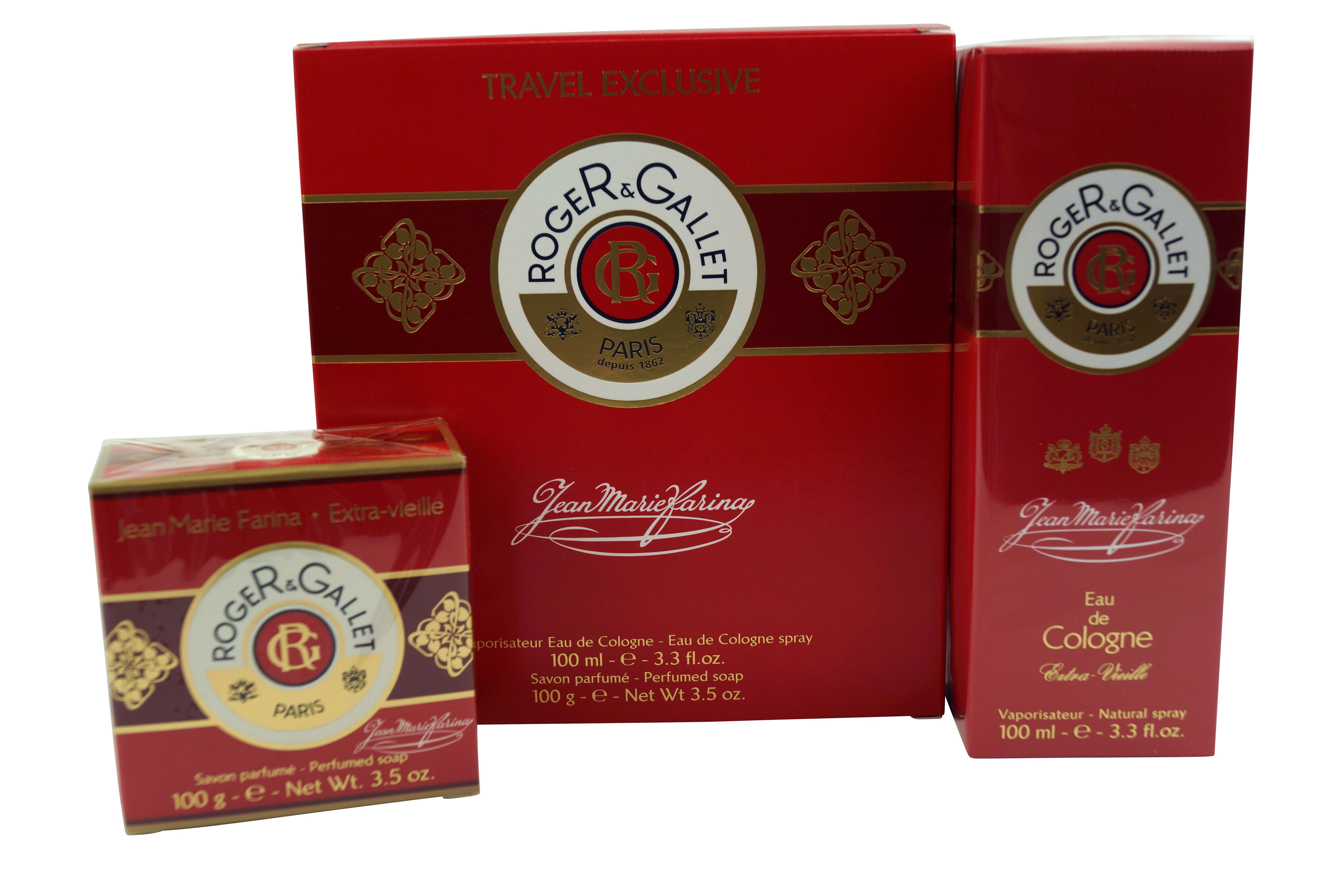 Roger & Gallet Travel Kit Eau de Cologne 3.3 oz & Bar Soap 3.5 oz