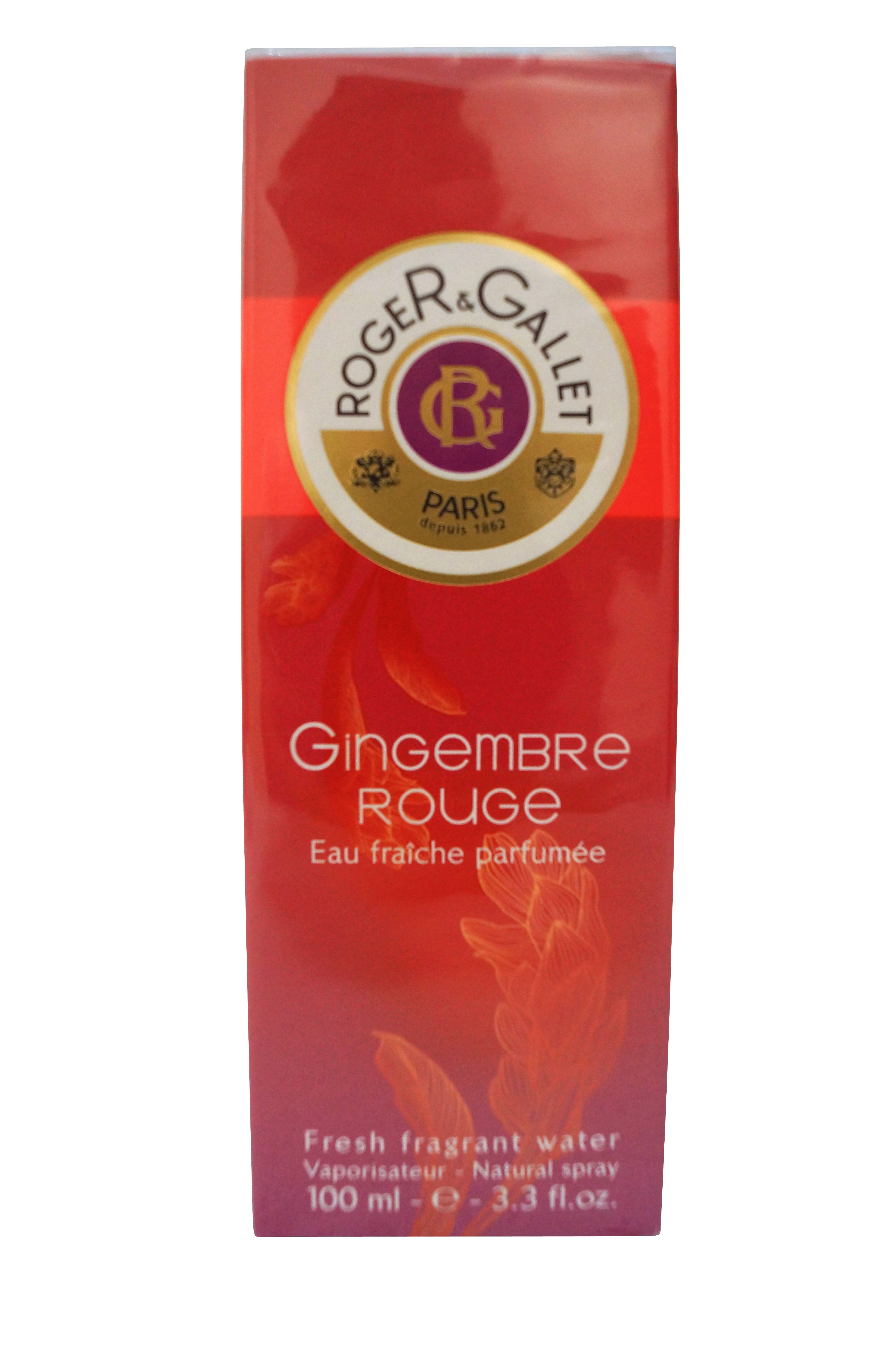 ew Roger & Gallet GinGembre Rouge Eau fraiche Parfumee 100ml