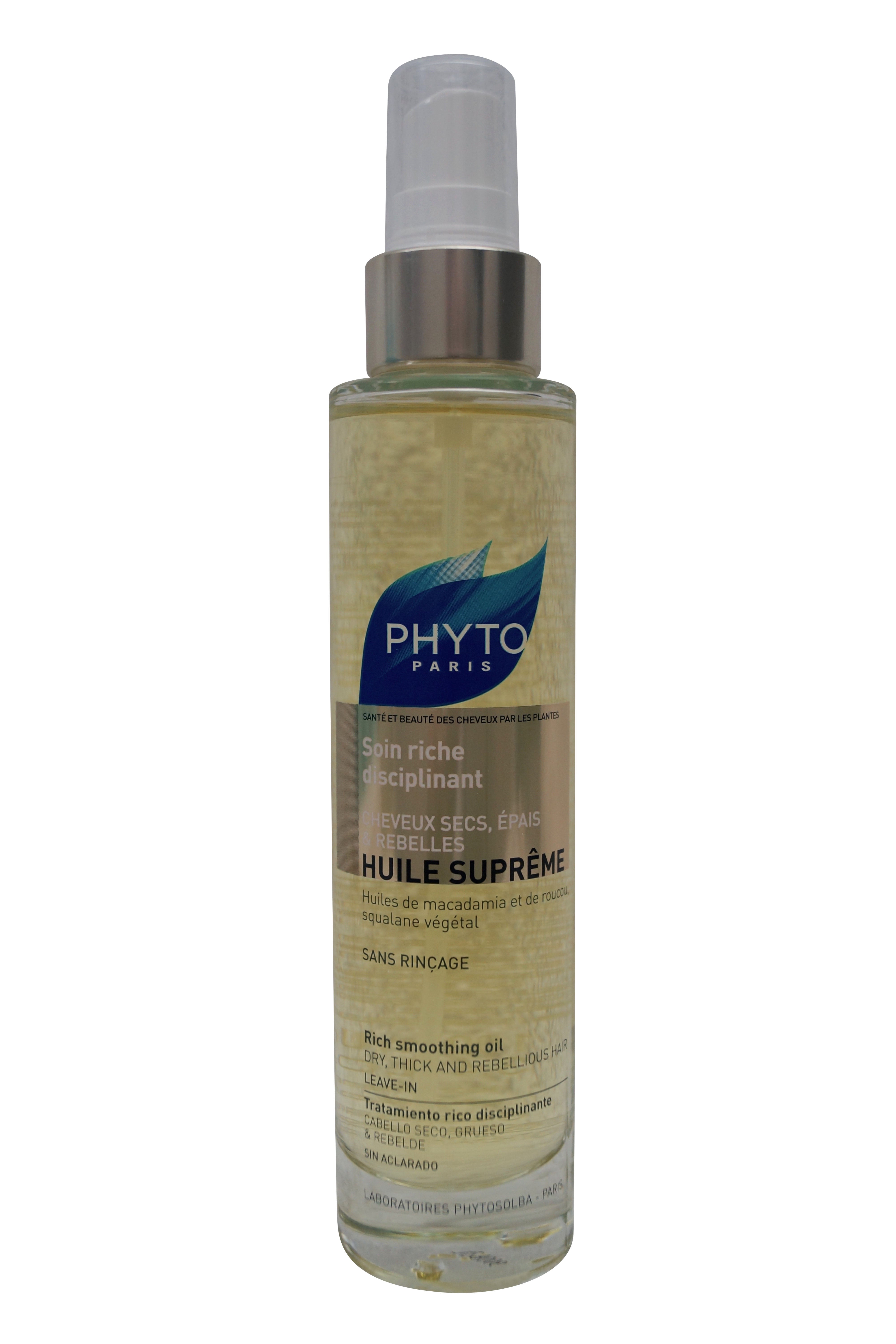 PHYTO Huile Suprme Rich Smoothing Oil, 3.4 fl. oz.