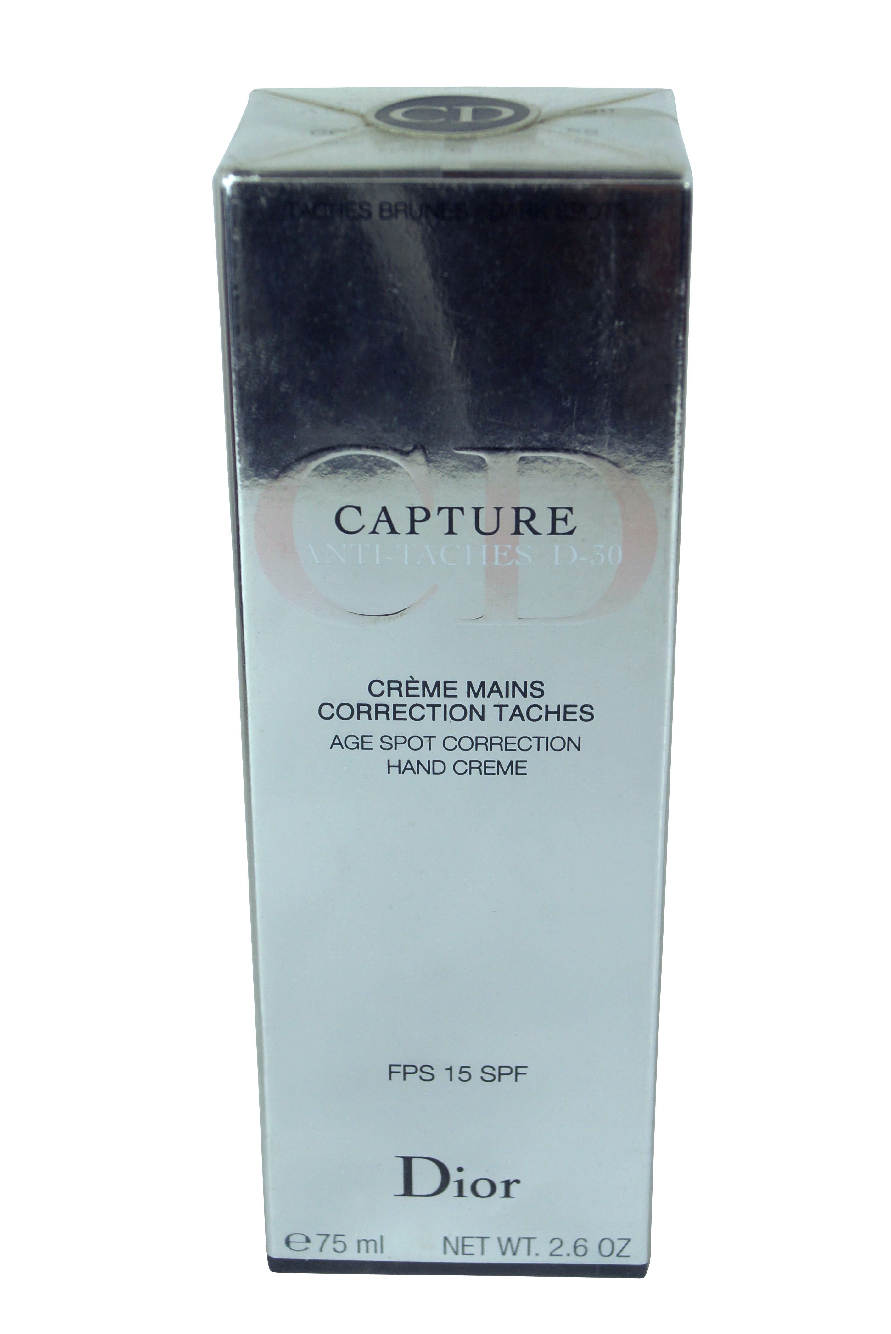 Christian Dior Capture Anti Taches D 30 Age Spot Hand Cream SPF 15 2.6oz