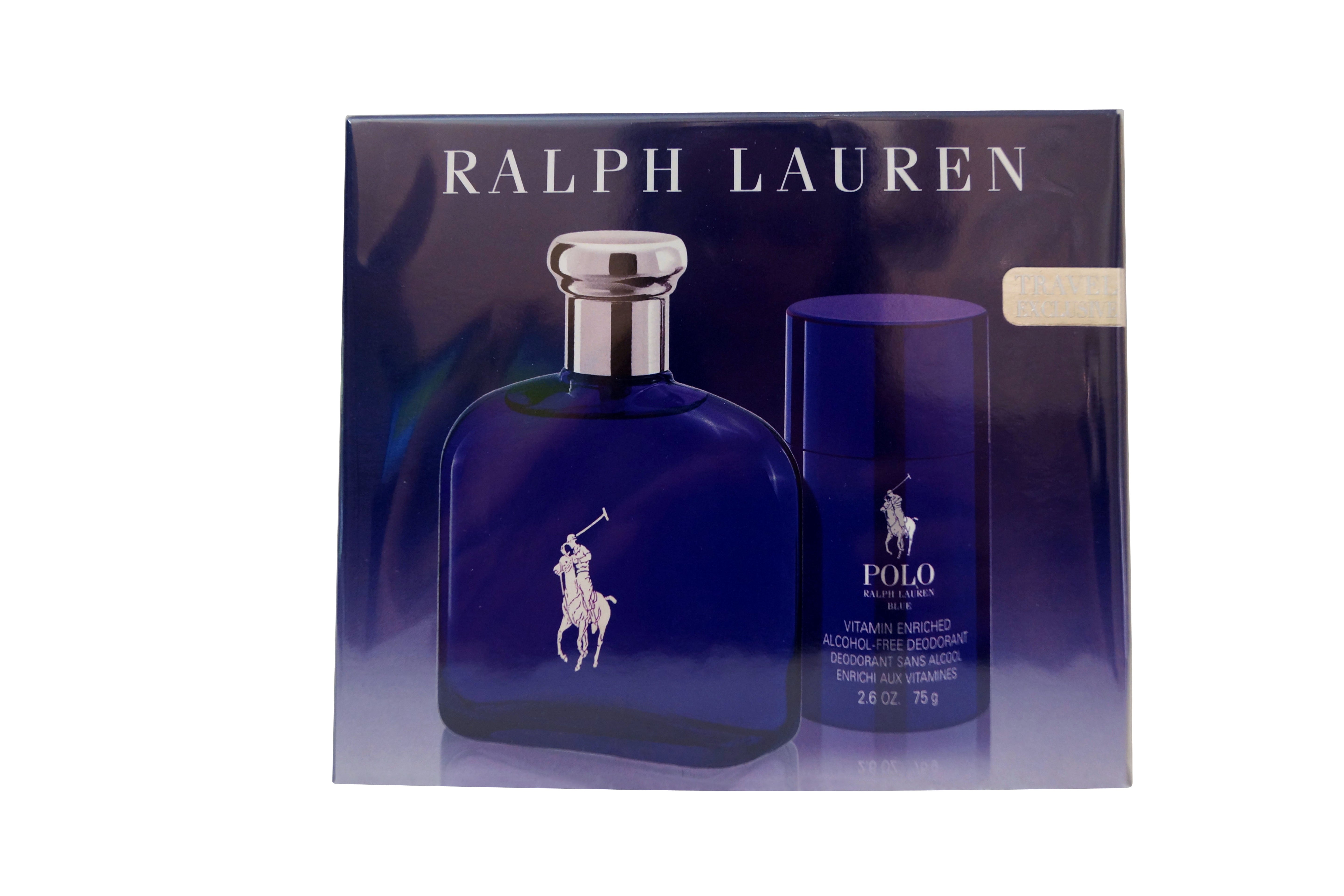 Ralph Lauren Polo Blue EDT 4.2 oz & Polo Blue Alcohol-Free Deodorant 75 g 2.6 oz