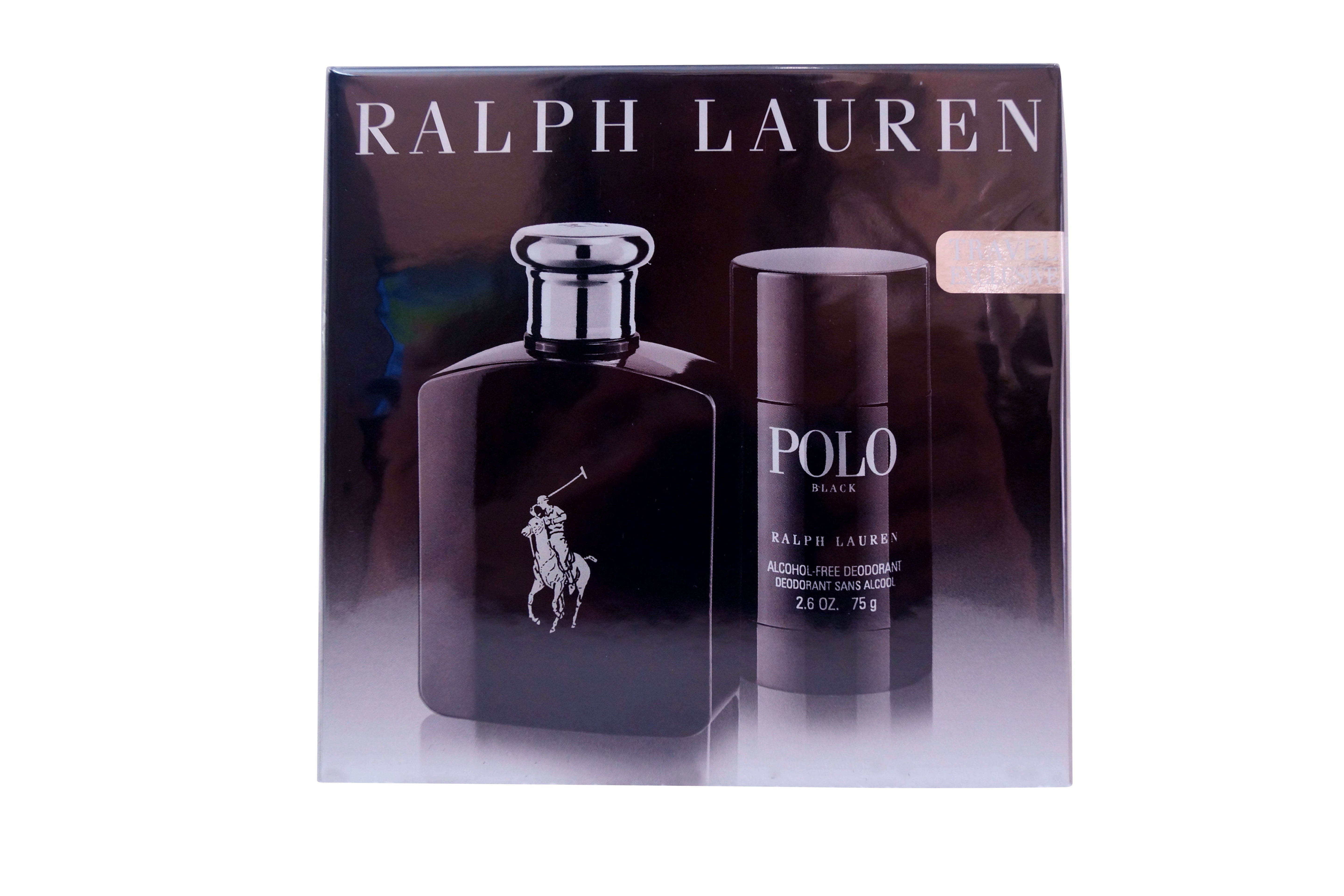 Ralph Lauren Polo Black EDT 4.2 oz & Polo Black Alcohol-Free Deodorant 2.6 oz