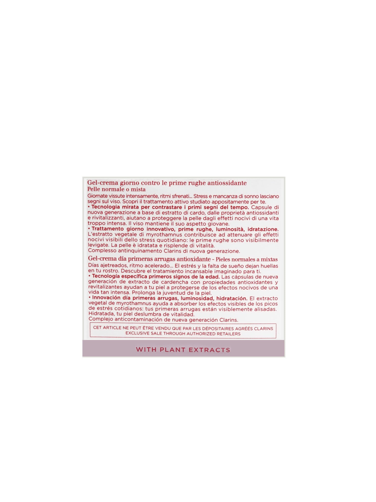 Clarins Multi Active Jour Normal & Combinations Skin 1.6 OZ