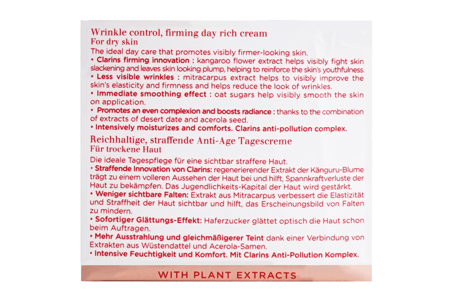 Clarins Extra Firming Jour Day Cream Dry Skin 1.7 OZ