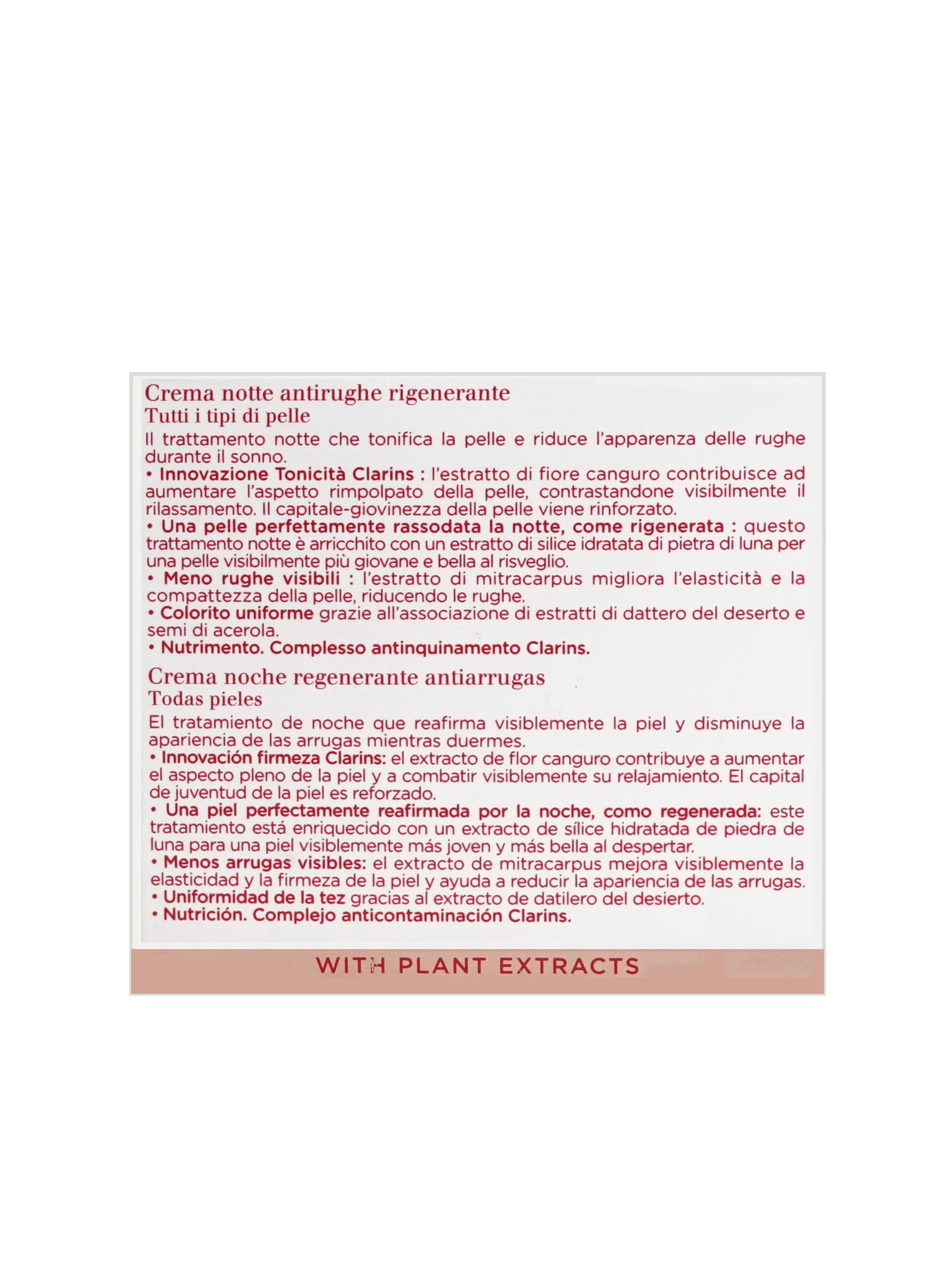 Clarins Extra Firming Night Cream All Skin Types 1.6 OZ