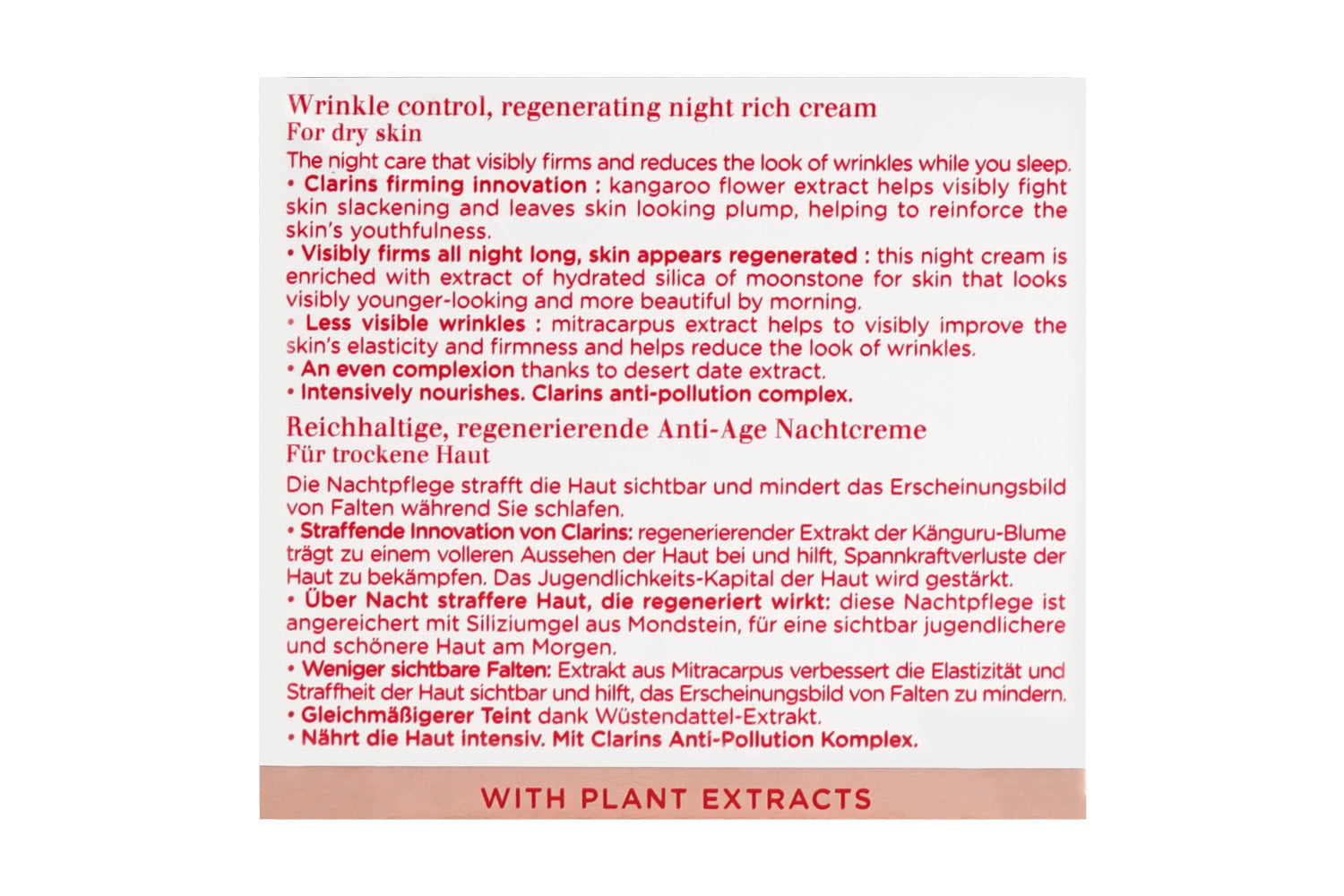 Clarins Extra Firming Night Cream Dry Skin 1.6 OZ