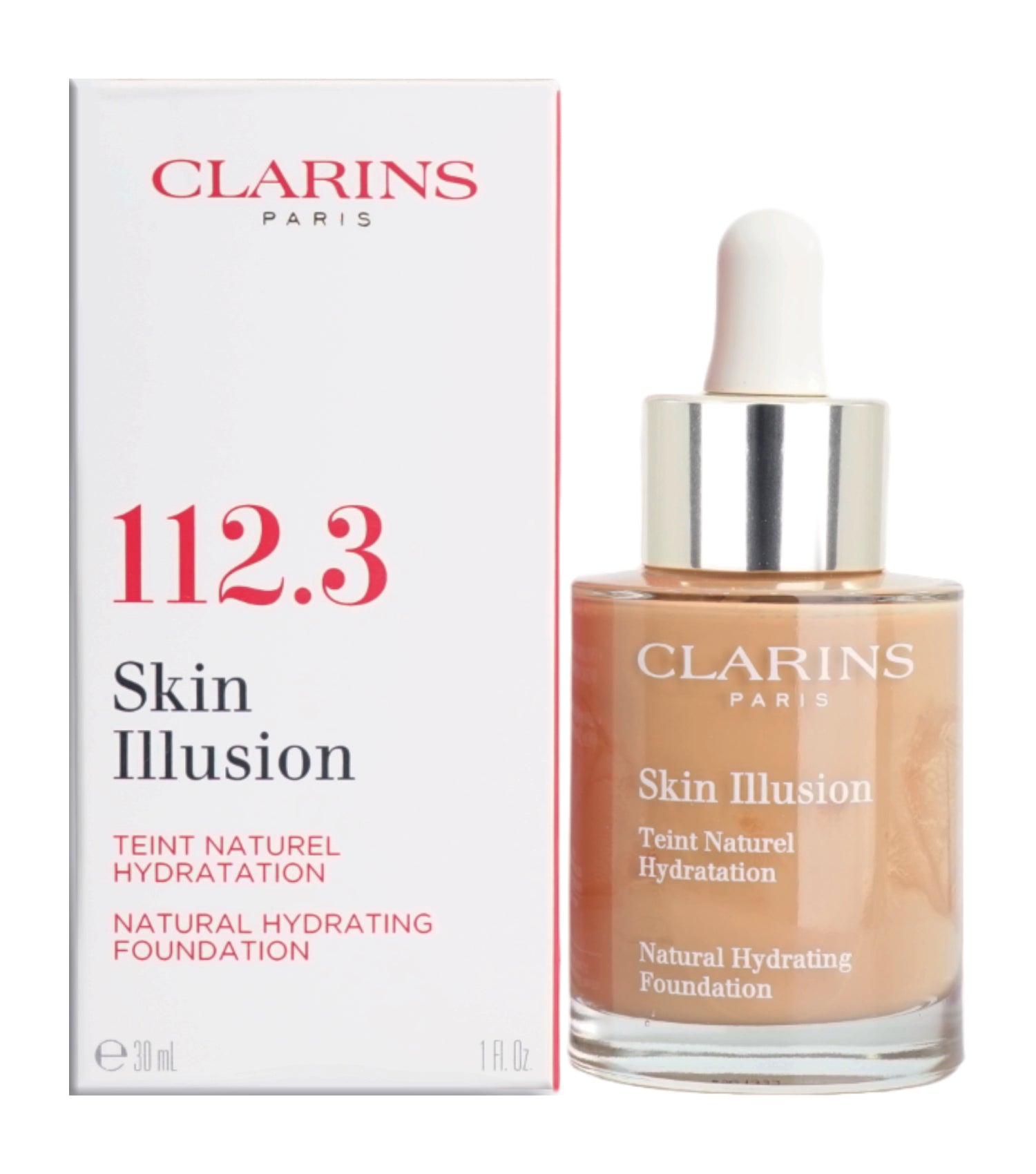 Clarins Skin Illusion Natural Hydrating Foundation 1 OZ - CHOOSE YOUR SHADE