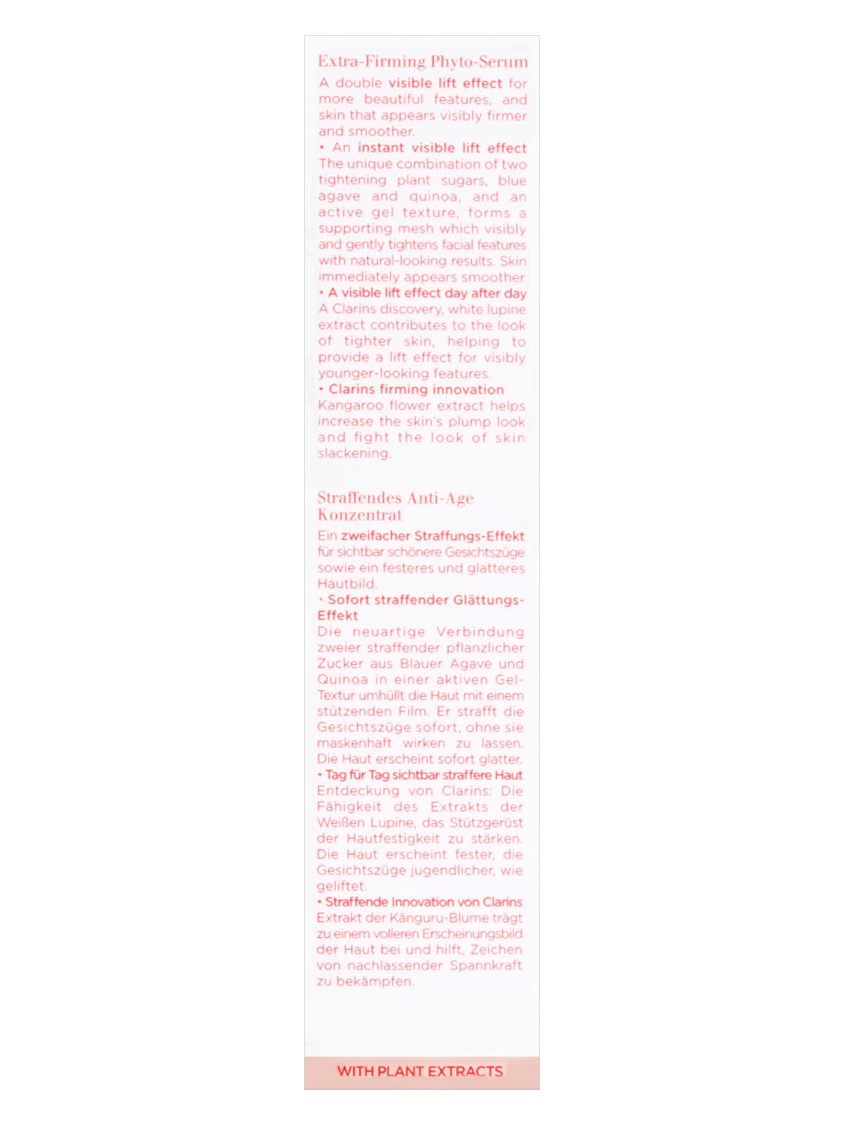 Clarins Extra Firming Phyto Serum Lift Botanical Concentrate 1.6 OZ