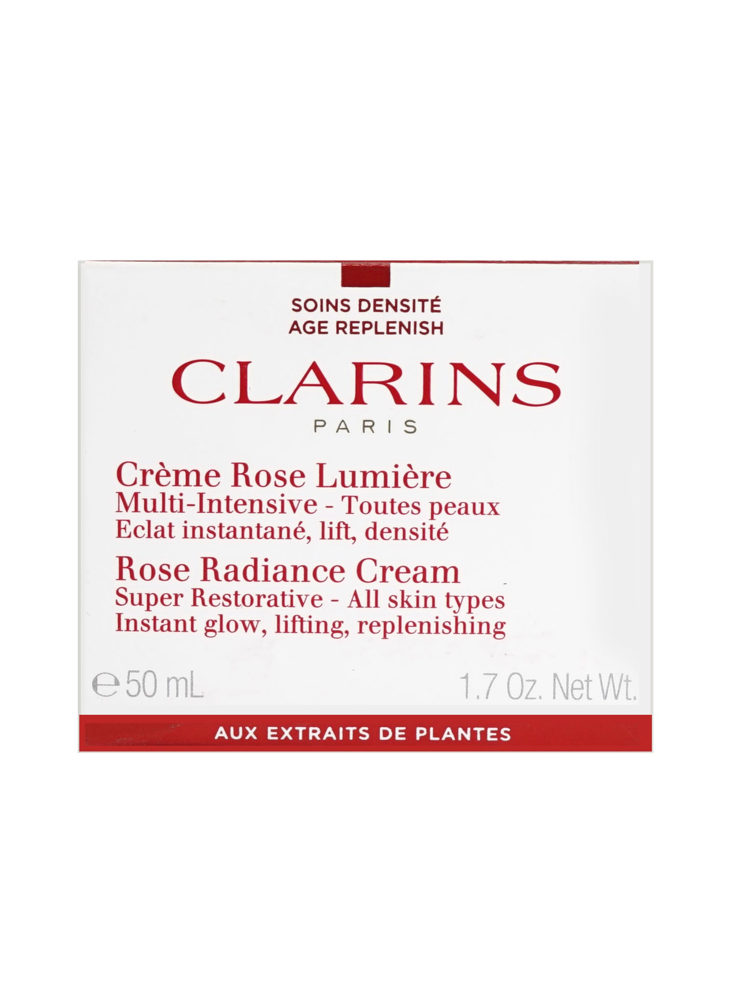 Clarins Rose Radiance Cream Super Restorative All Skin Types 1.7 OZ