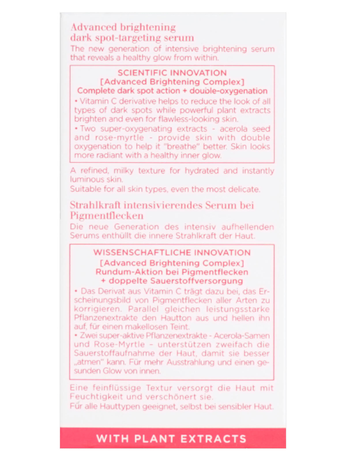 Clarins Bright Plus Advanced Brightening Dark Spot Treatment Serum 1 OZ