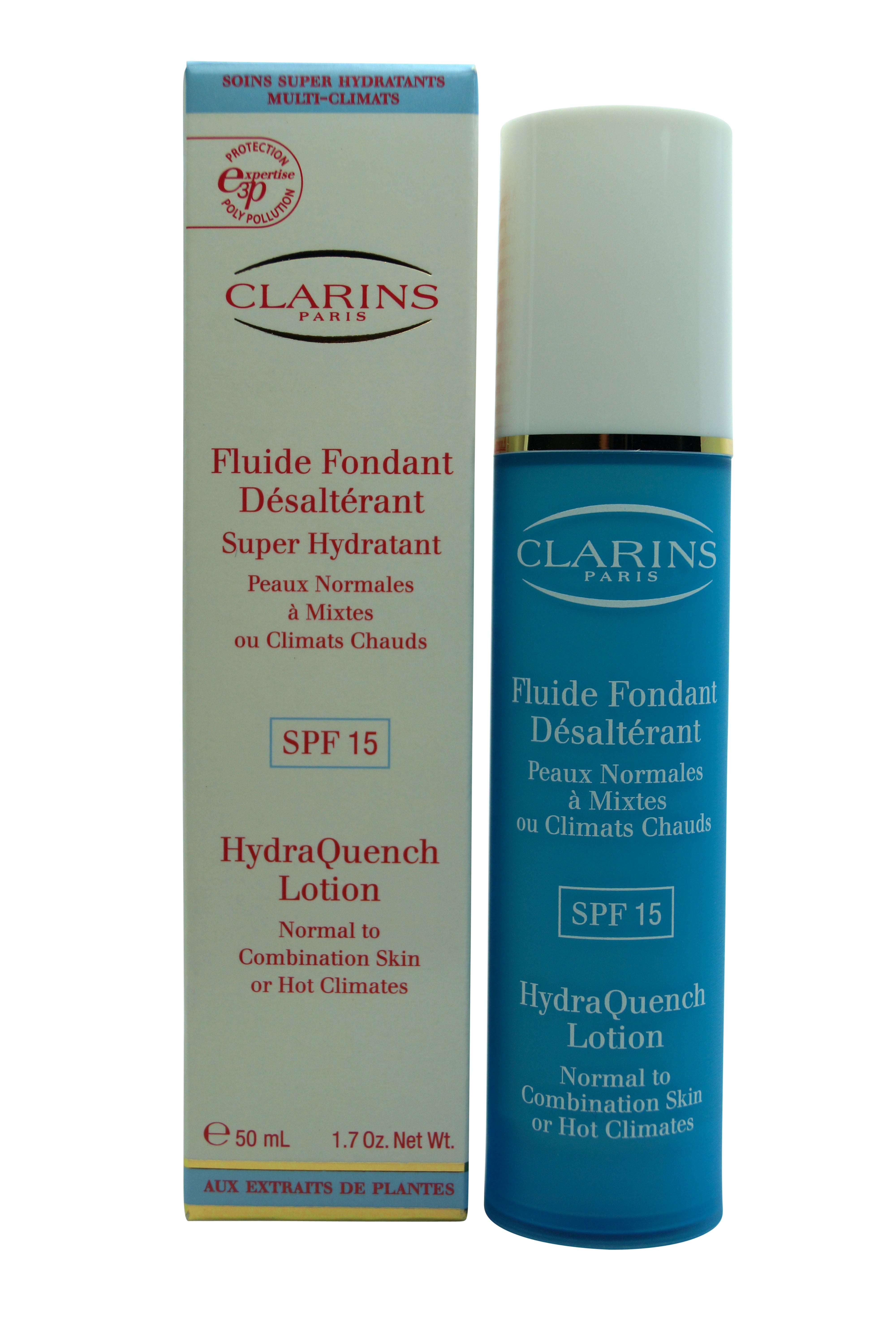Clarins HydraQuench Lotion SPF15 Normal Combination Skin or Hot Climate 1.7 oz