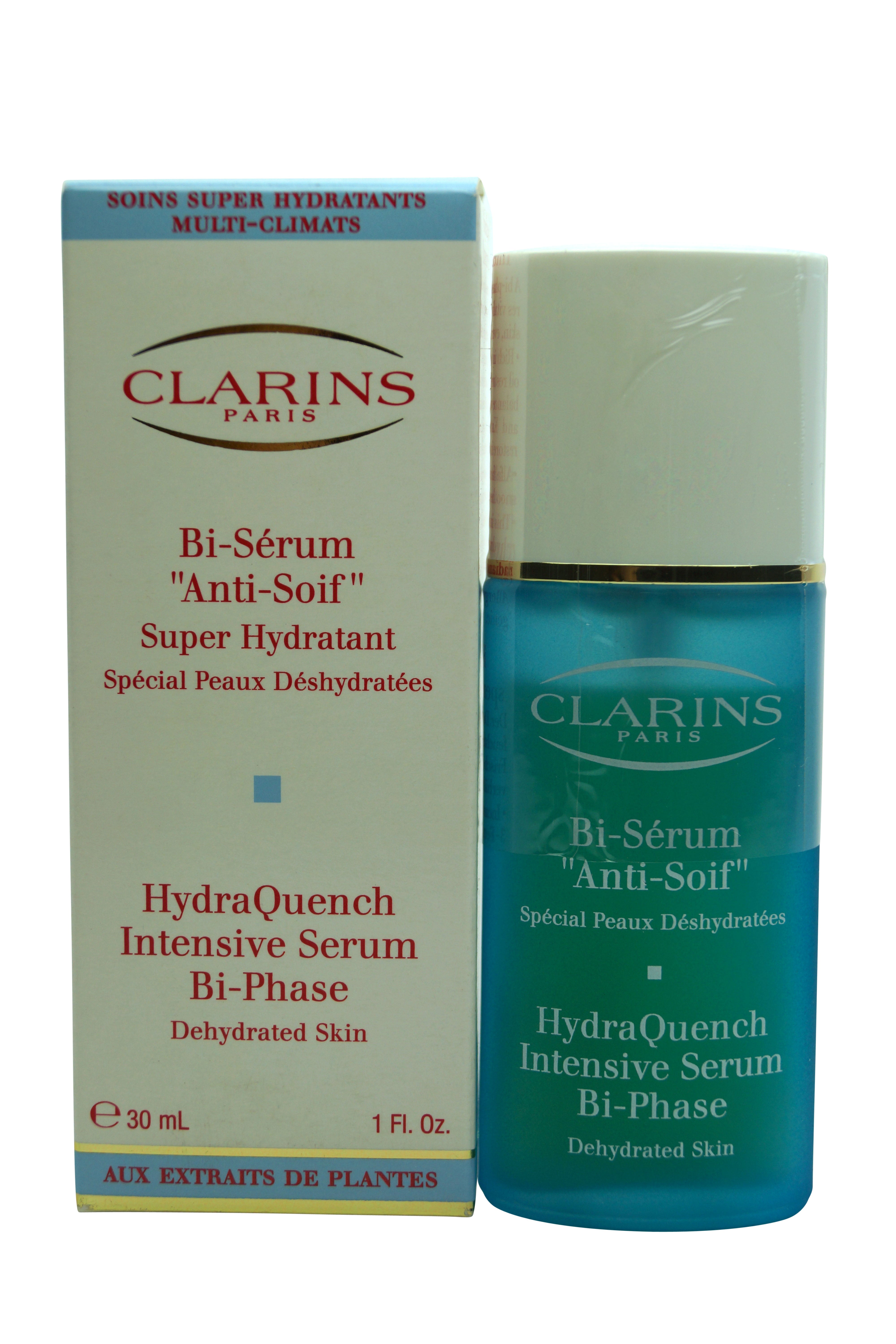 Clarins HydraQuench Intensive Serum Bi Phase For Dehydrated Skin 1 oz