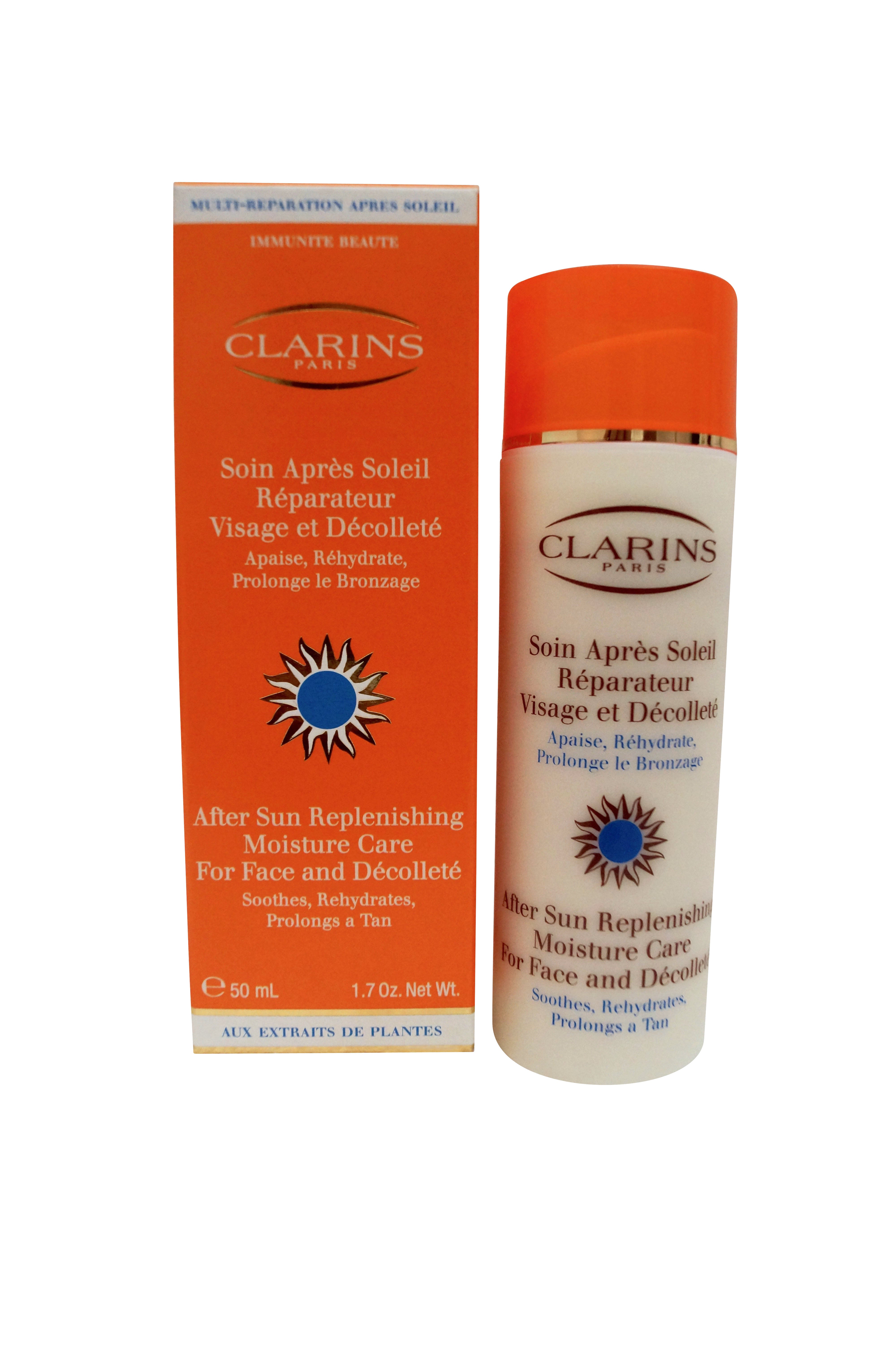 Clarins After Sun Replenishing Moisture Care for Face and Decolette 1.7 oz