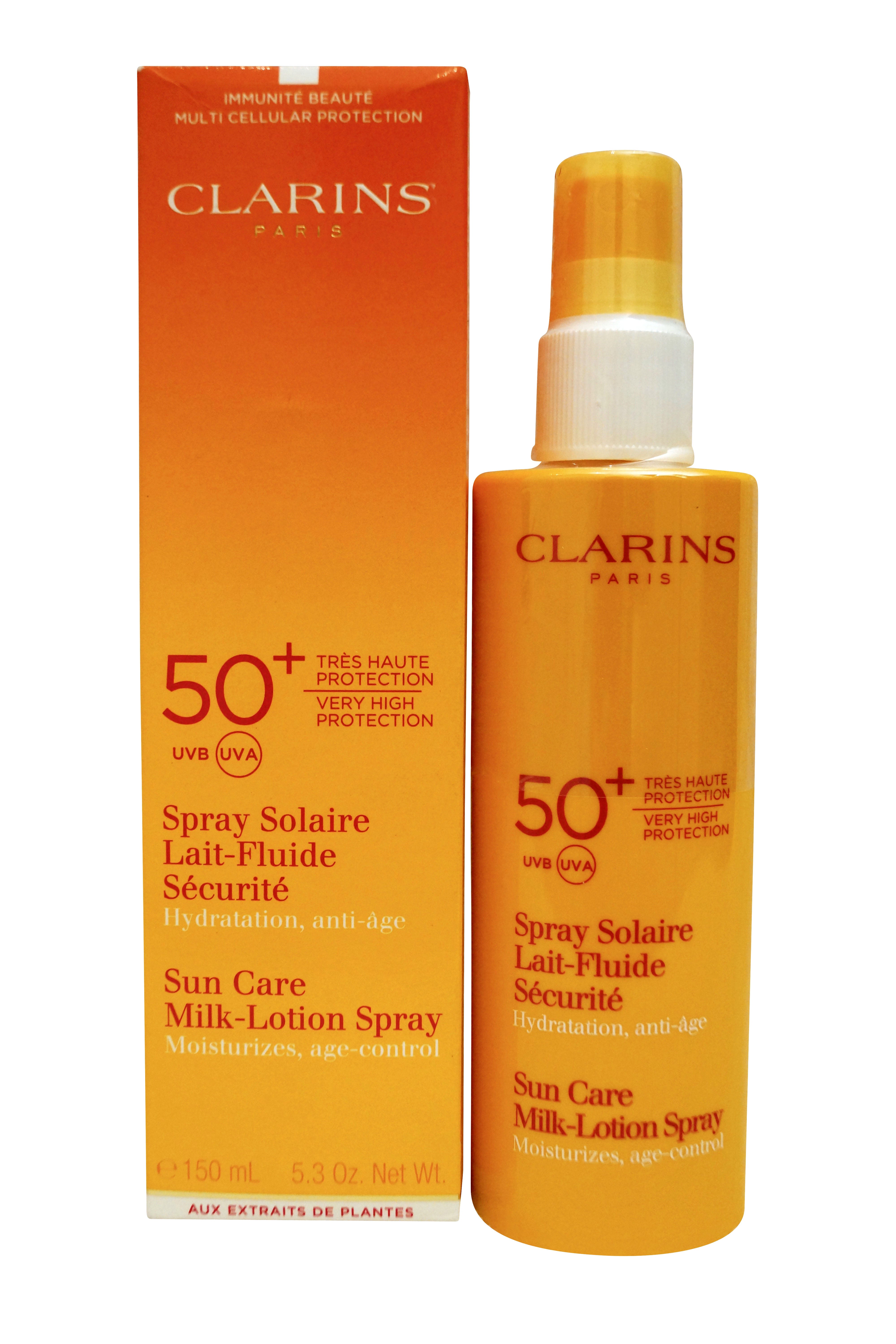 Clarins Sun Care Milk-Lotion Spray Very High Protection UVB/UVA 50+ 5.3 Oz