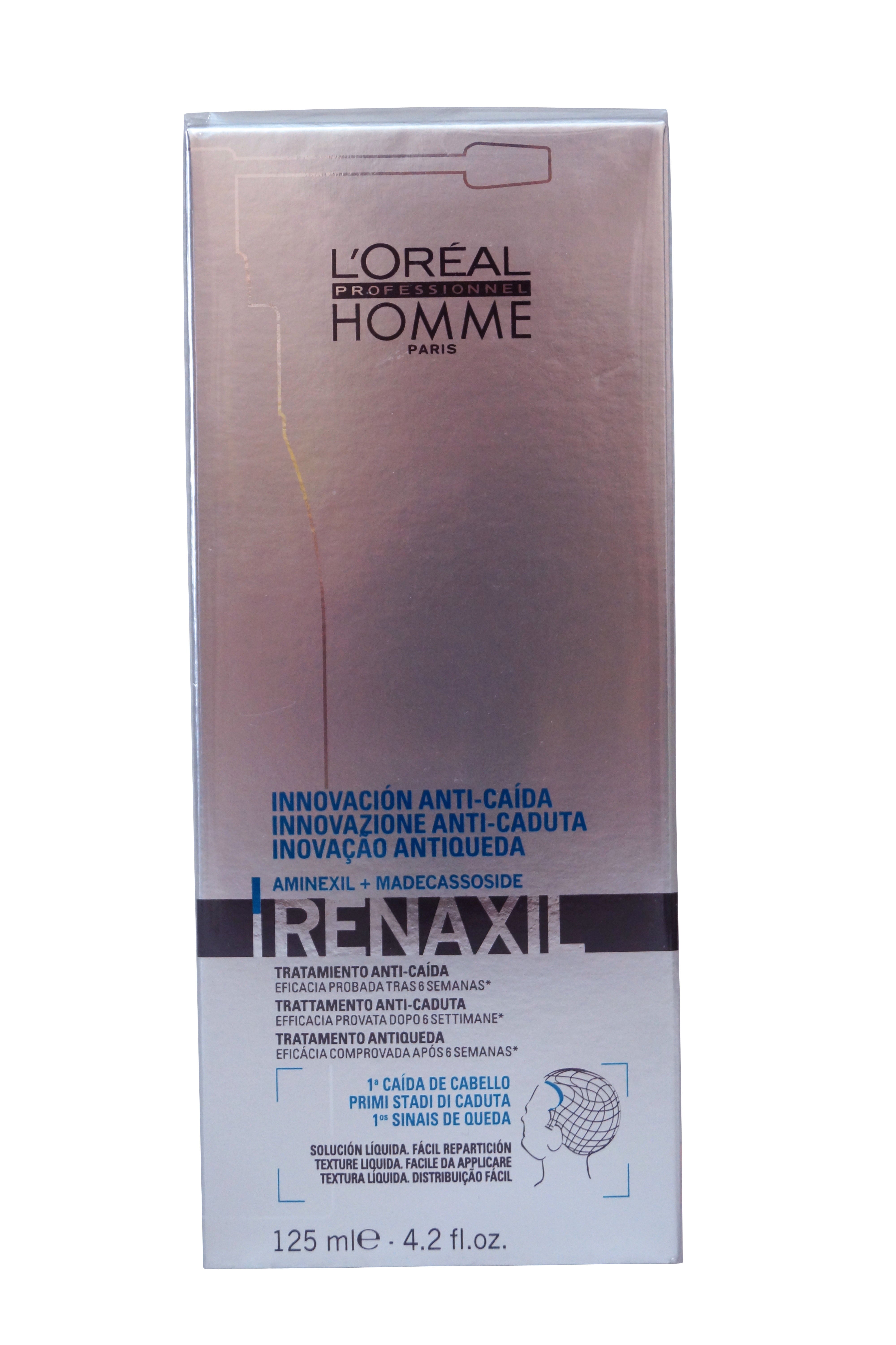 L'Oreal Homme Renaxil Anti-Hair Loss Liquid Treatment 125 ml 4.2 oz