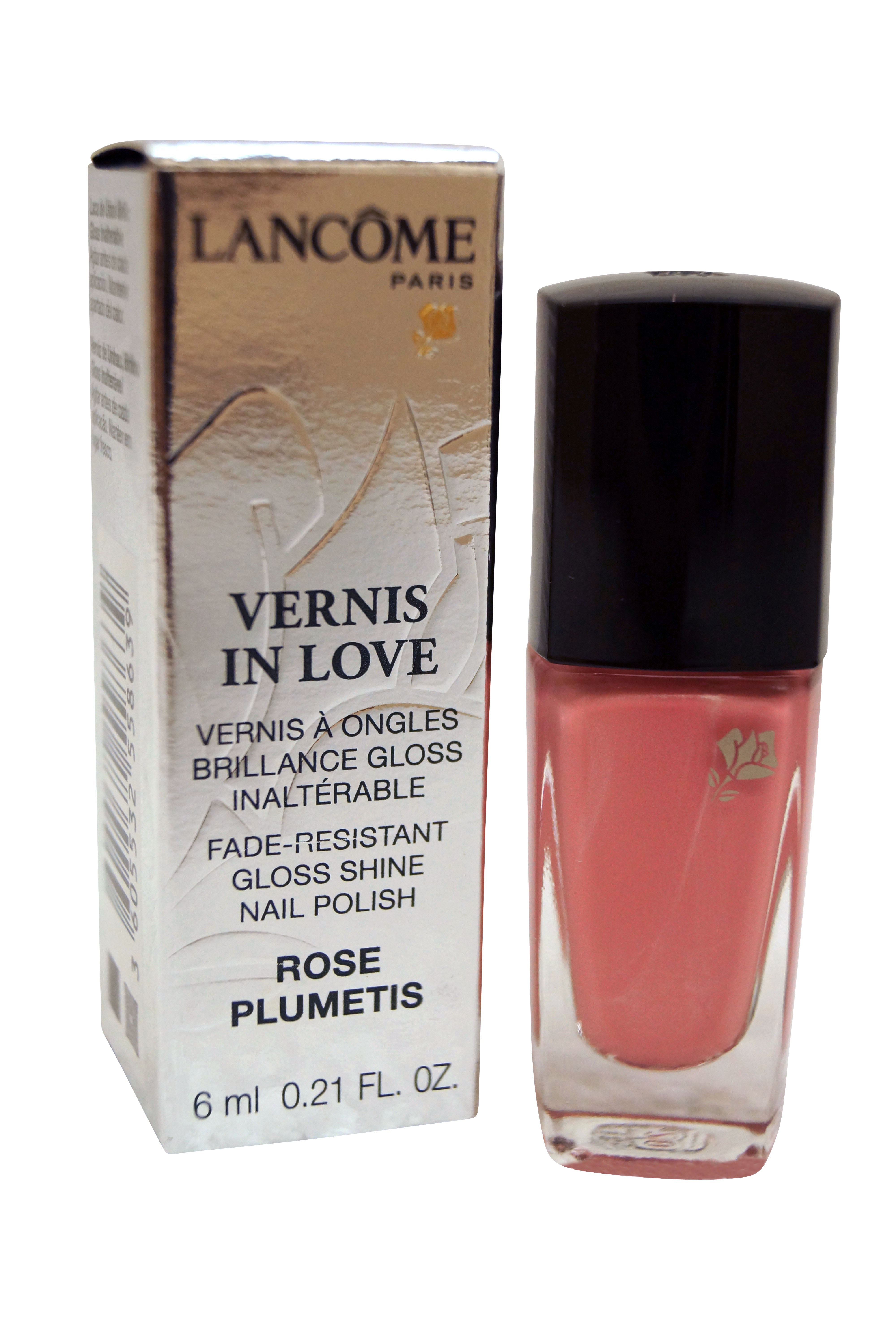 Lancome Paris Vernis In Love Gloss Shine Nail Polish 300M Rose Plumetis