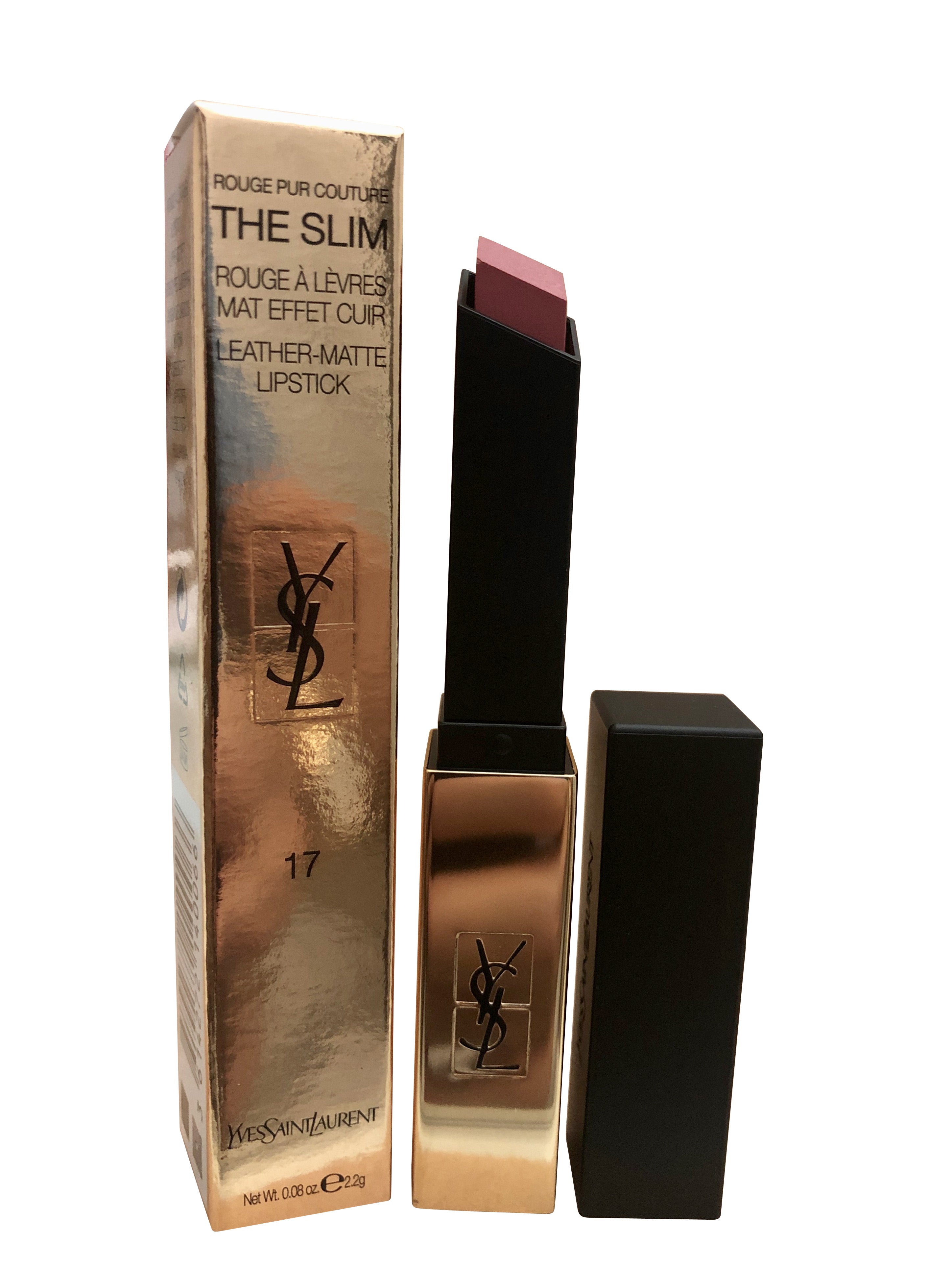Yves Saint Laurent Rouge Pur Couture Slim Leather Matte Lipstick #17 Nude Antonym 0.08 OZ