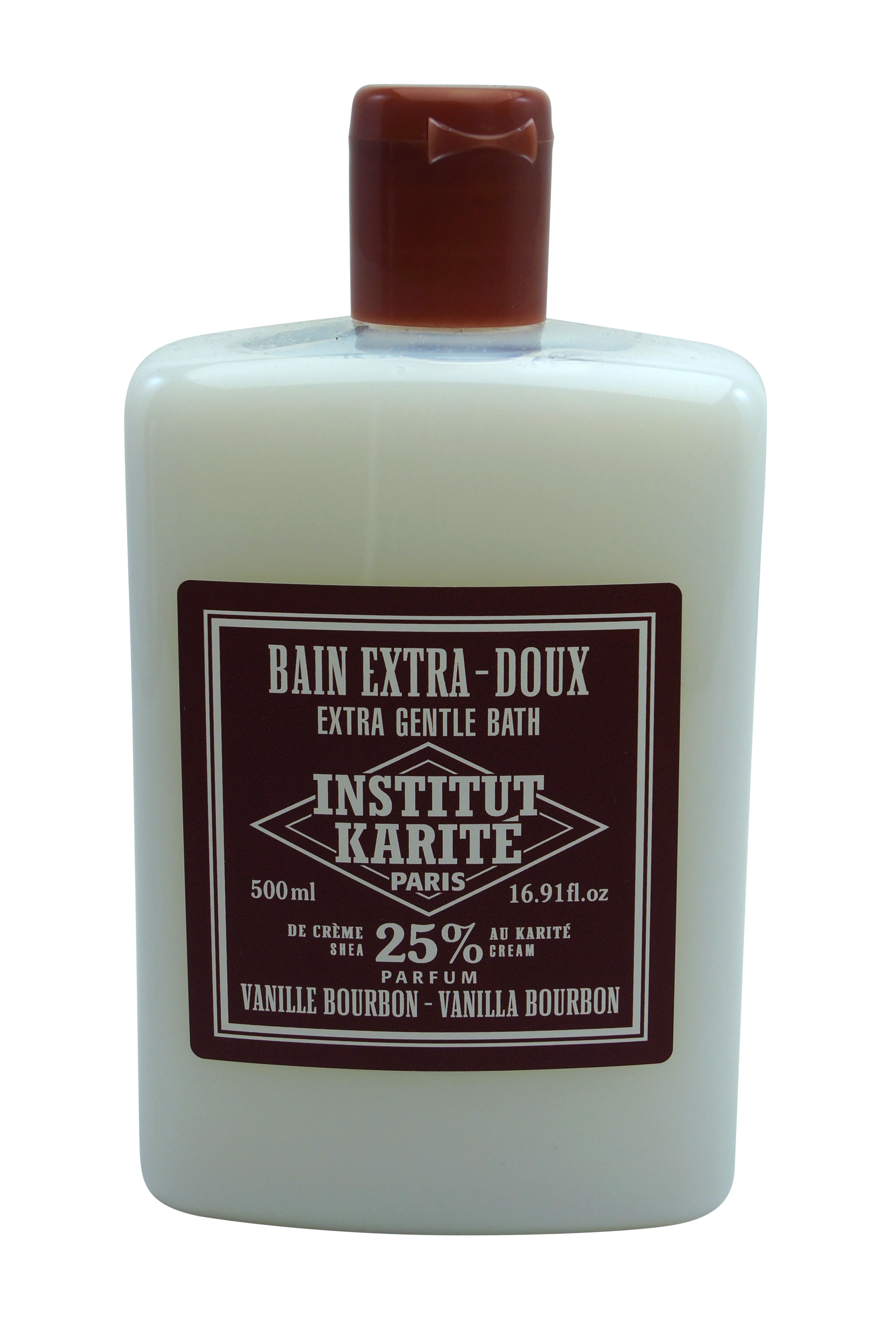 Institut Karite Paris Extra Gentle Bath Vanilla Bourbon 25% Shea Butter 16.91 oz