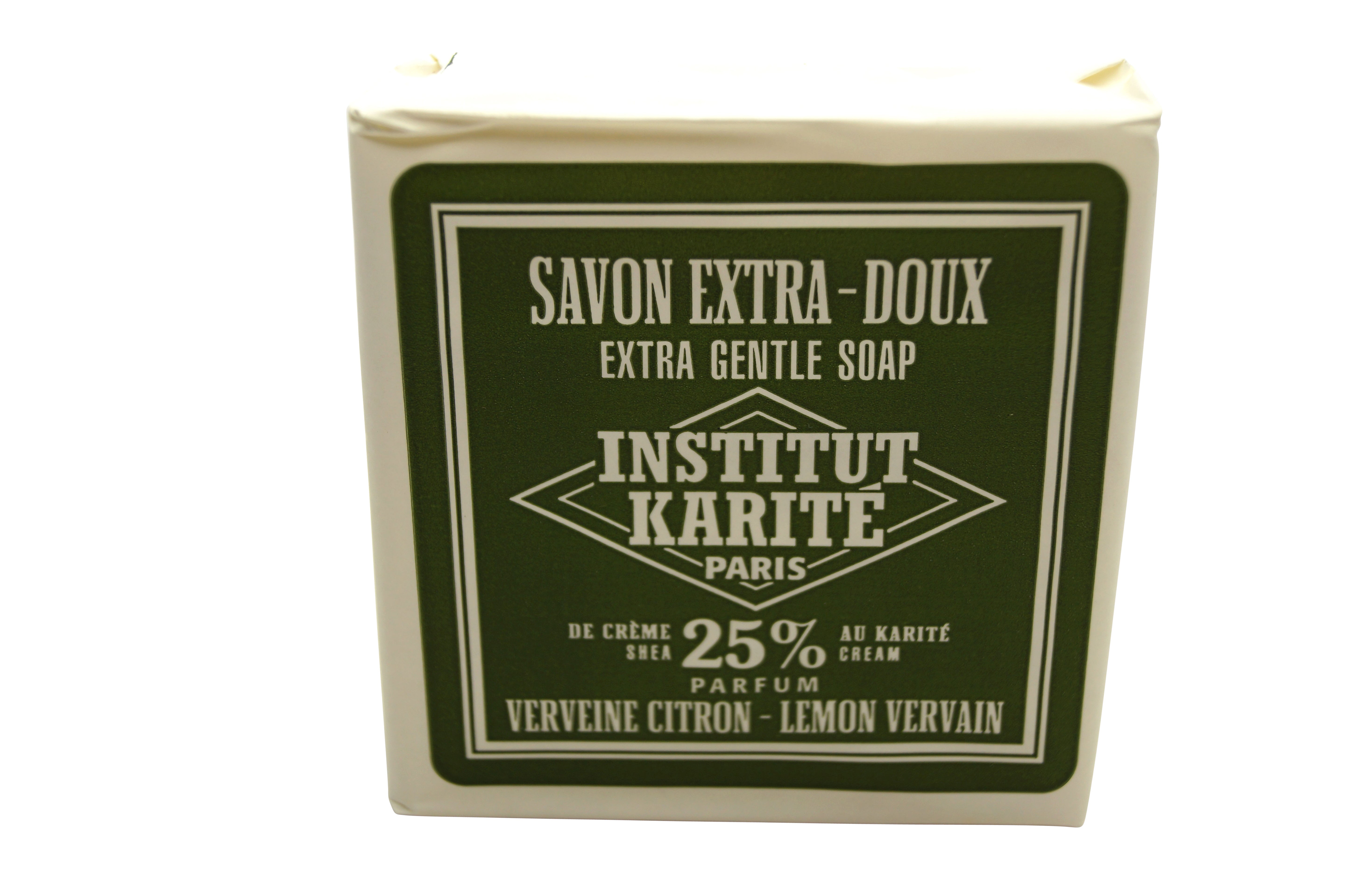 Institut Karite Paris Extra Gentle Soap 25 % Shea Butter 3.4 oz Lemon Vervain