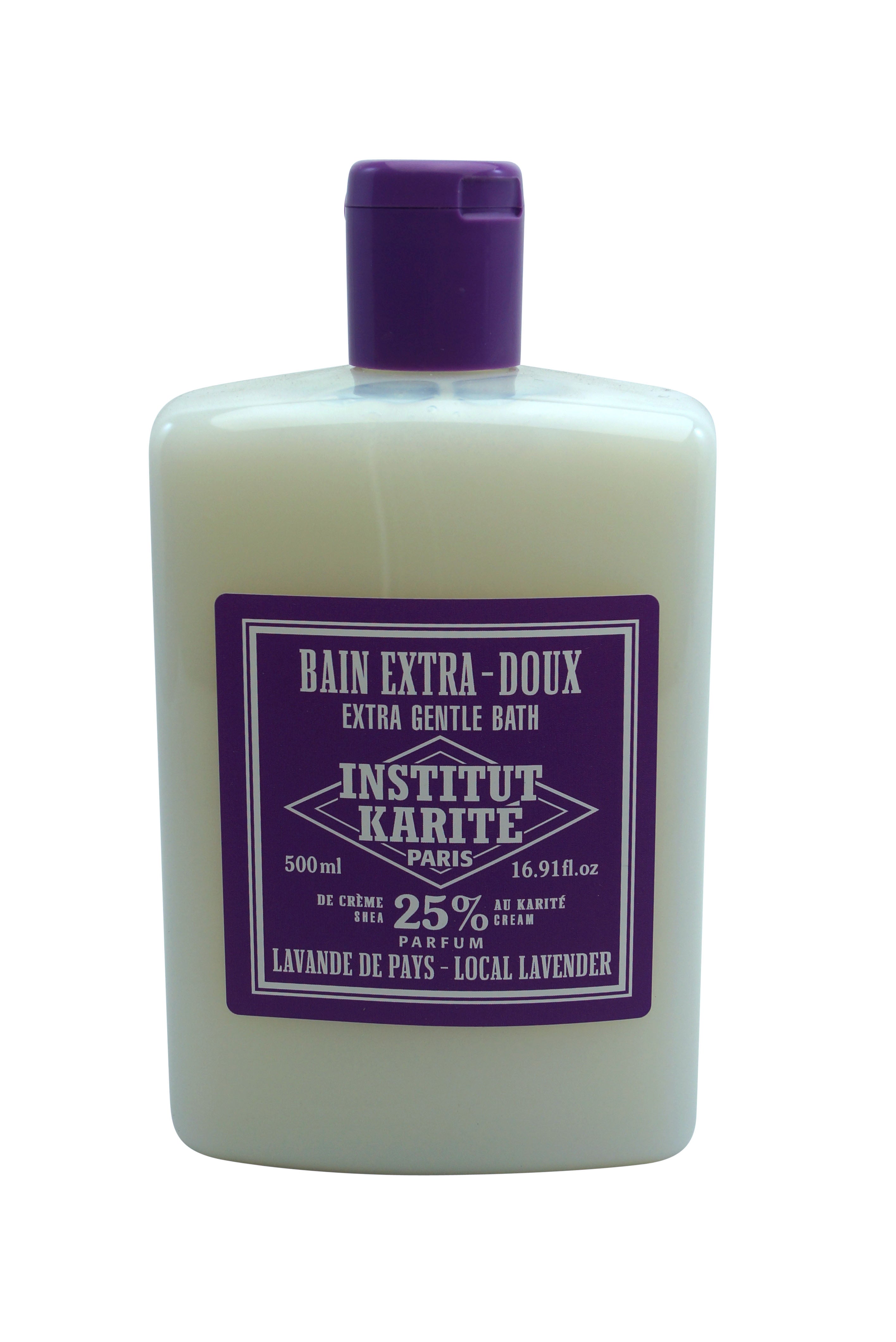 Institut Karite Paris Extra Gentle Bath Local Lavender 25% Shea Butter 16.91 oz