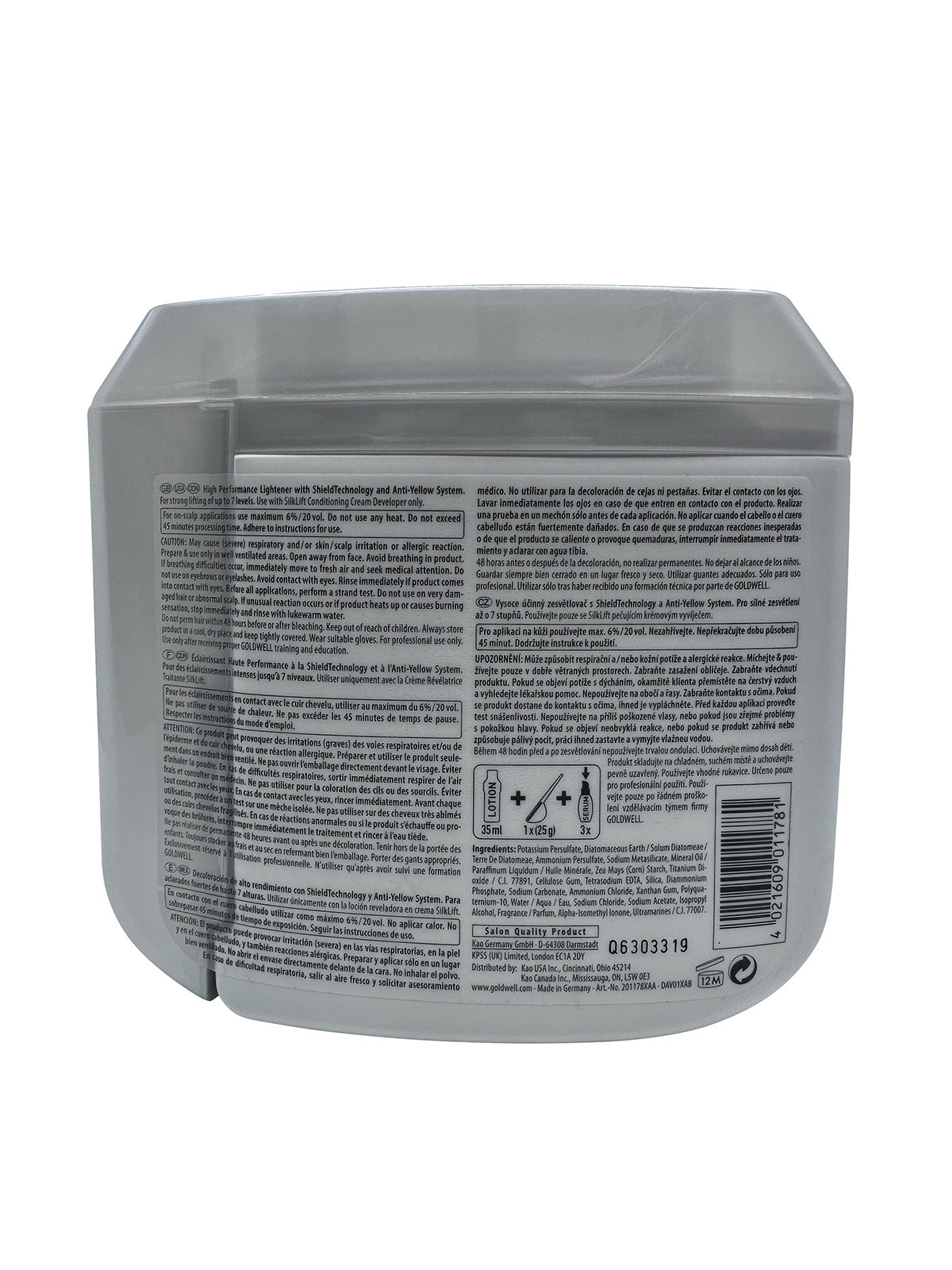 Goldwell Silk Lift Control High Performance Lightener Lift Up 7 Levels 17.6 OZ