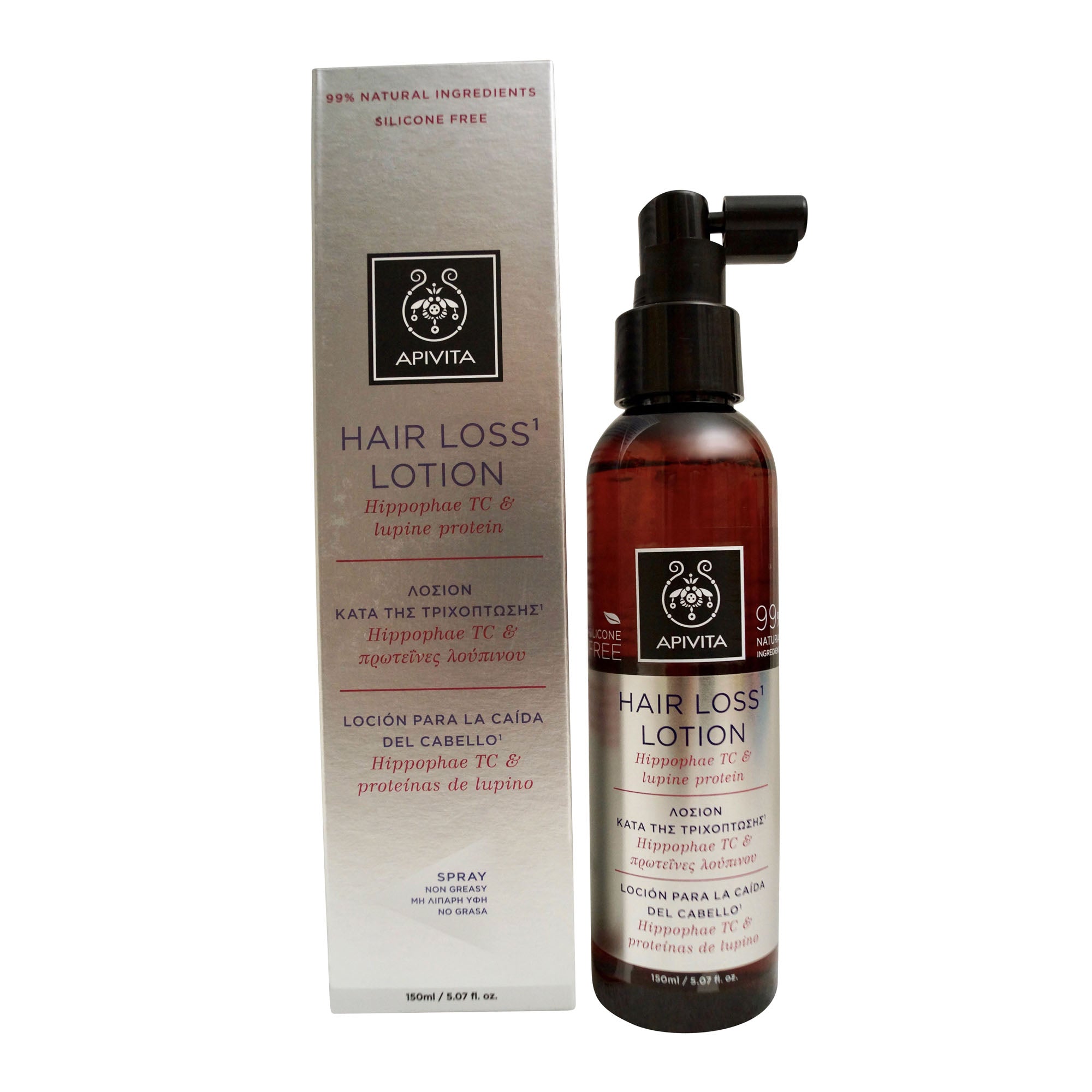 Apivita Hair Loss Lotion with Hippophae TC & Lupine Protein 5.07 OZ