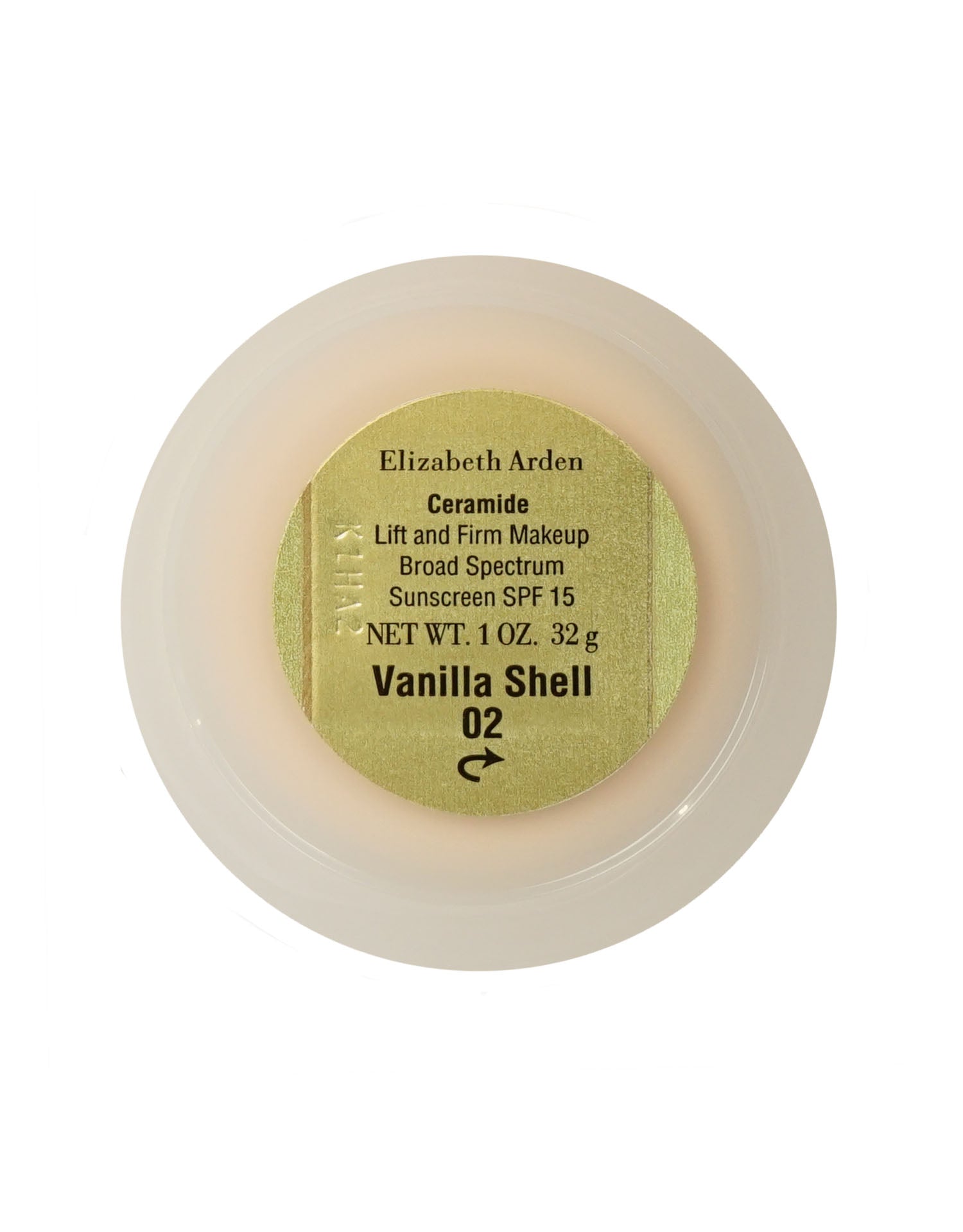 Elizabeth Arden Ceramide Lift & Firm Makeup 02 Vanilla Shell 0.1 OZ