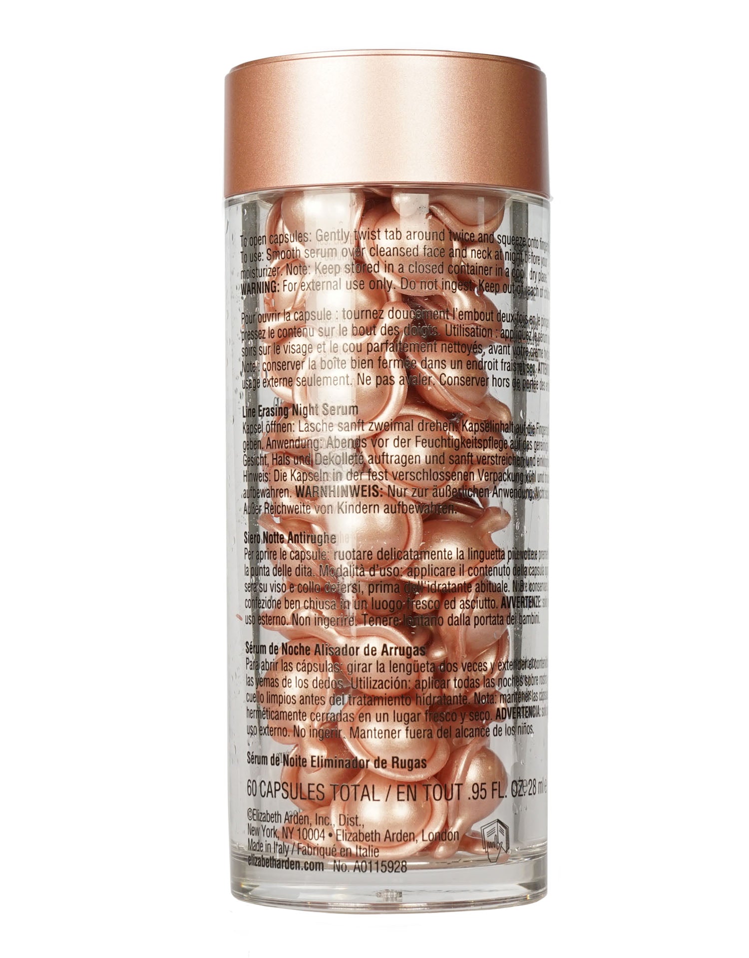 Elizabeth Arden Retinol Ceramide Capsules 60 Capsules Unboxed