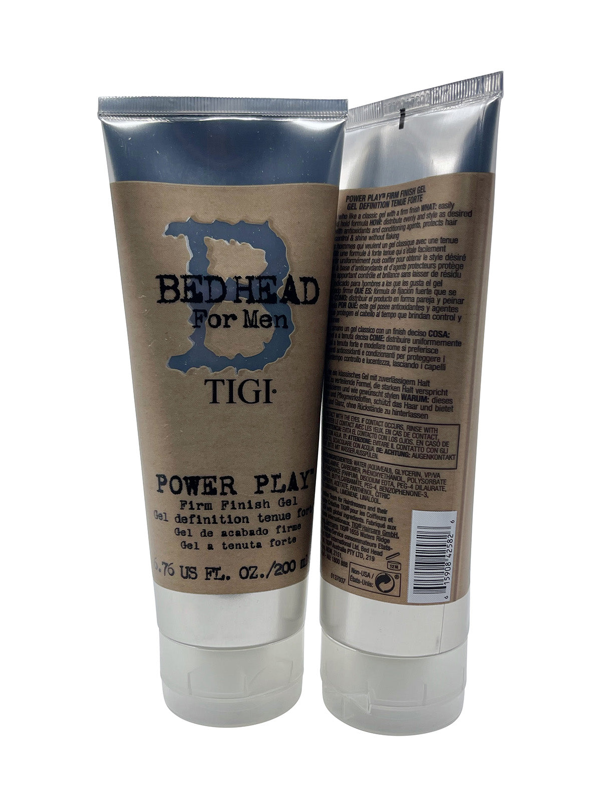 TIGI BedHead for Men Power Play Firm Finish Gel 6.76 OZ Set of 2