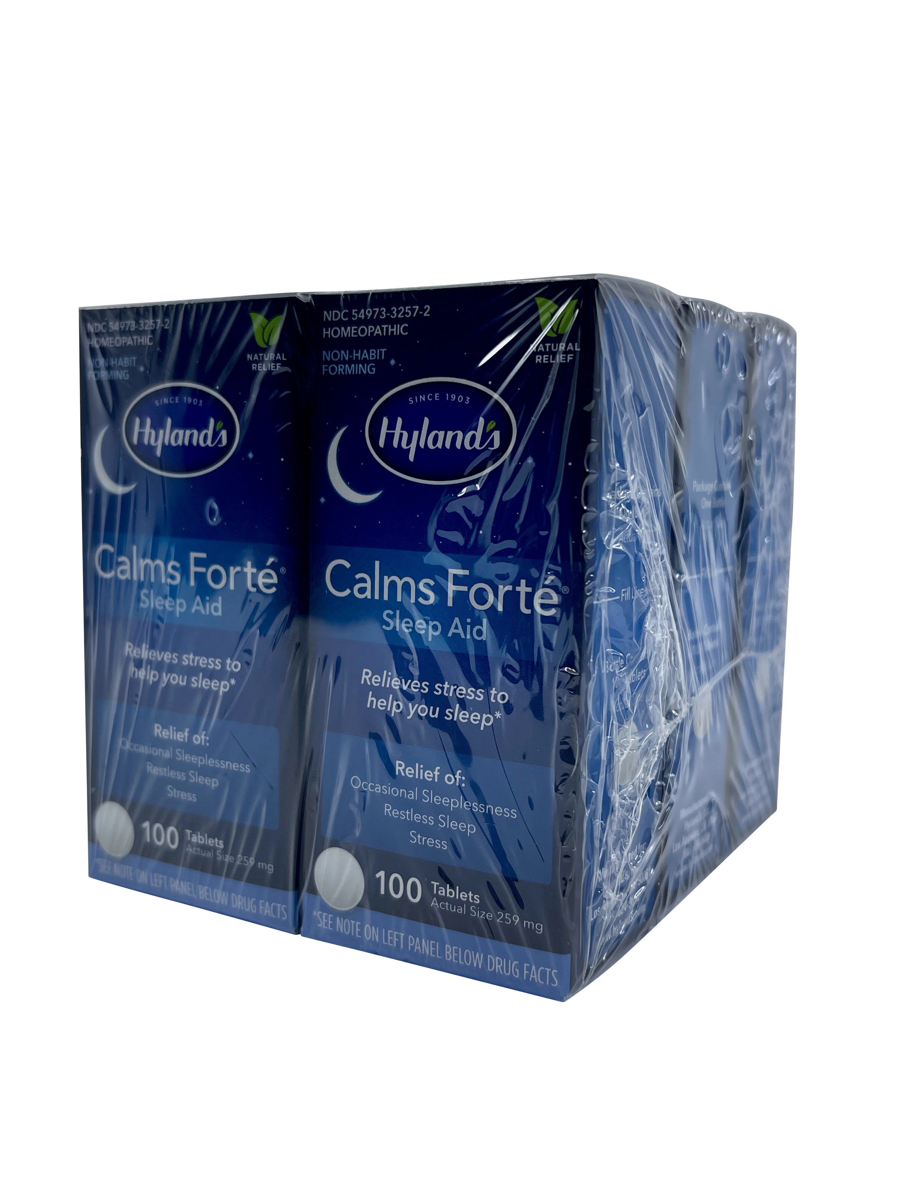 Hylands Calms Forte Sleep Aid 100 Tablets Set of 6